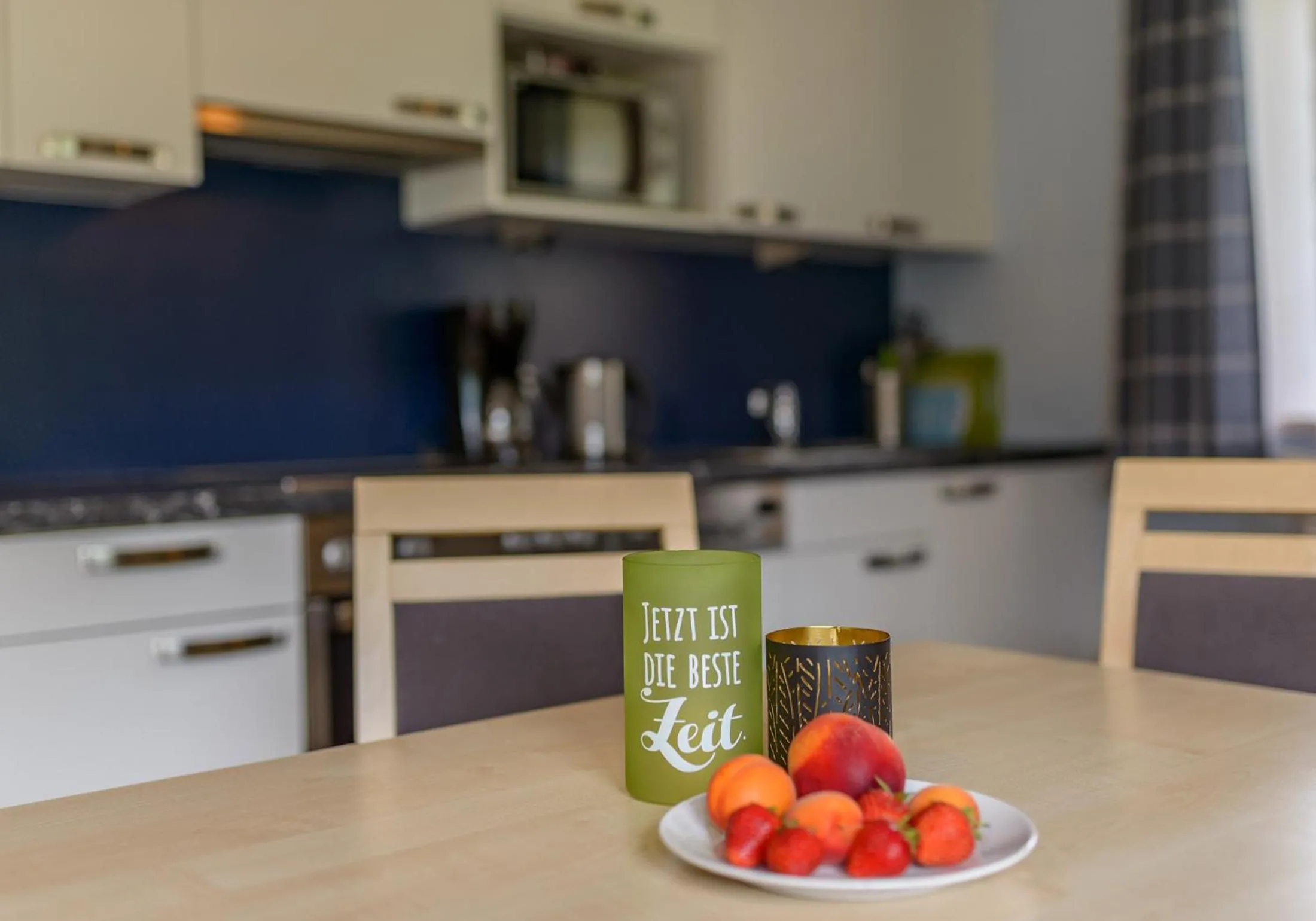 Kitchen or kitchenette in Appartements Naturnah