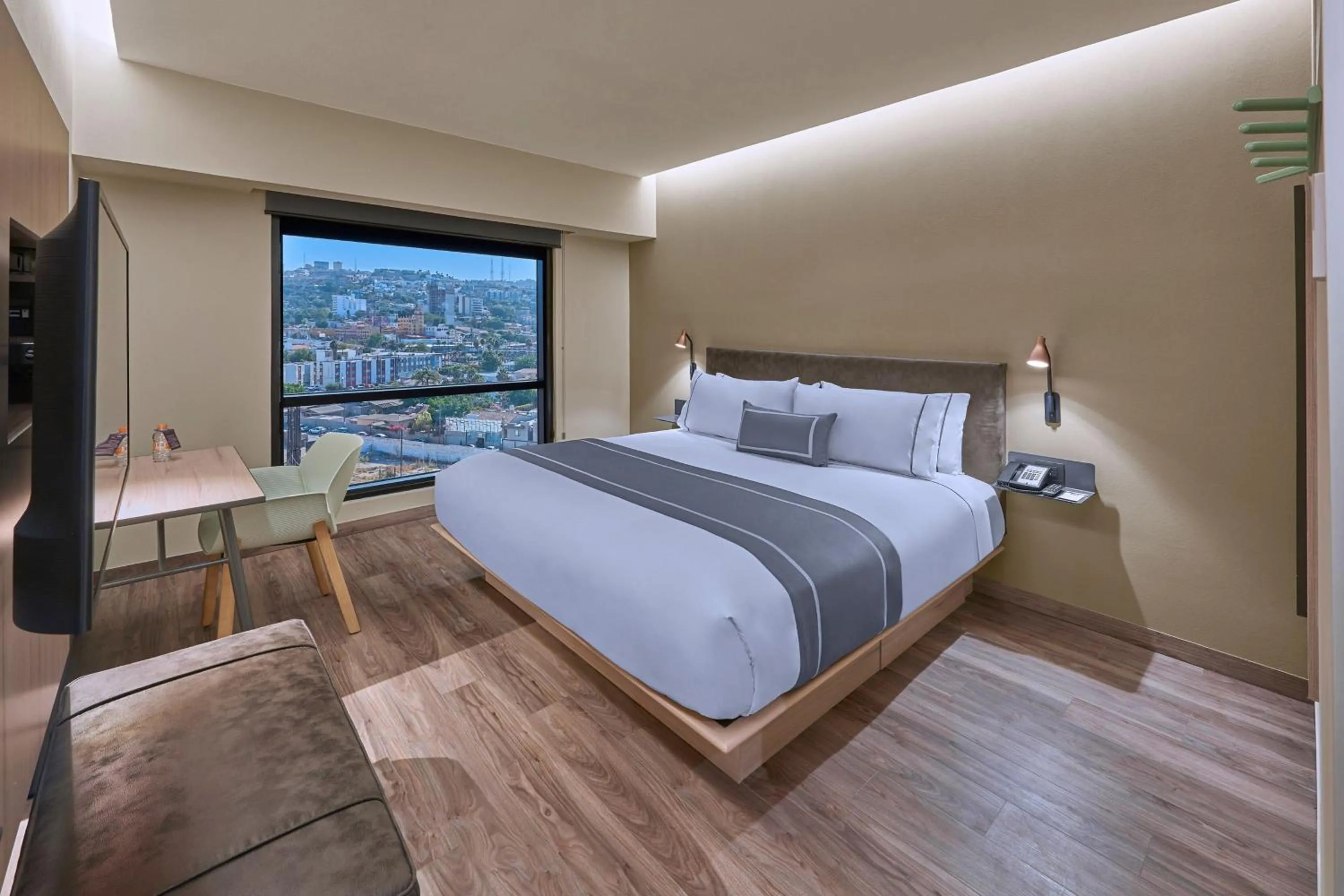 Bedroom, Bed in City Express Plus by Marriott Tijuana