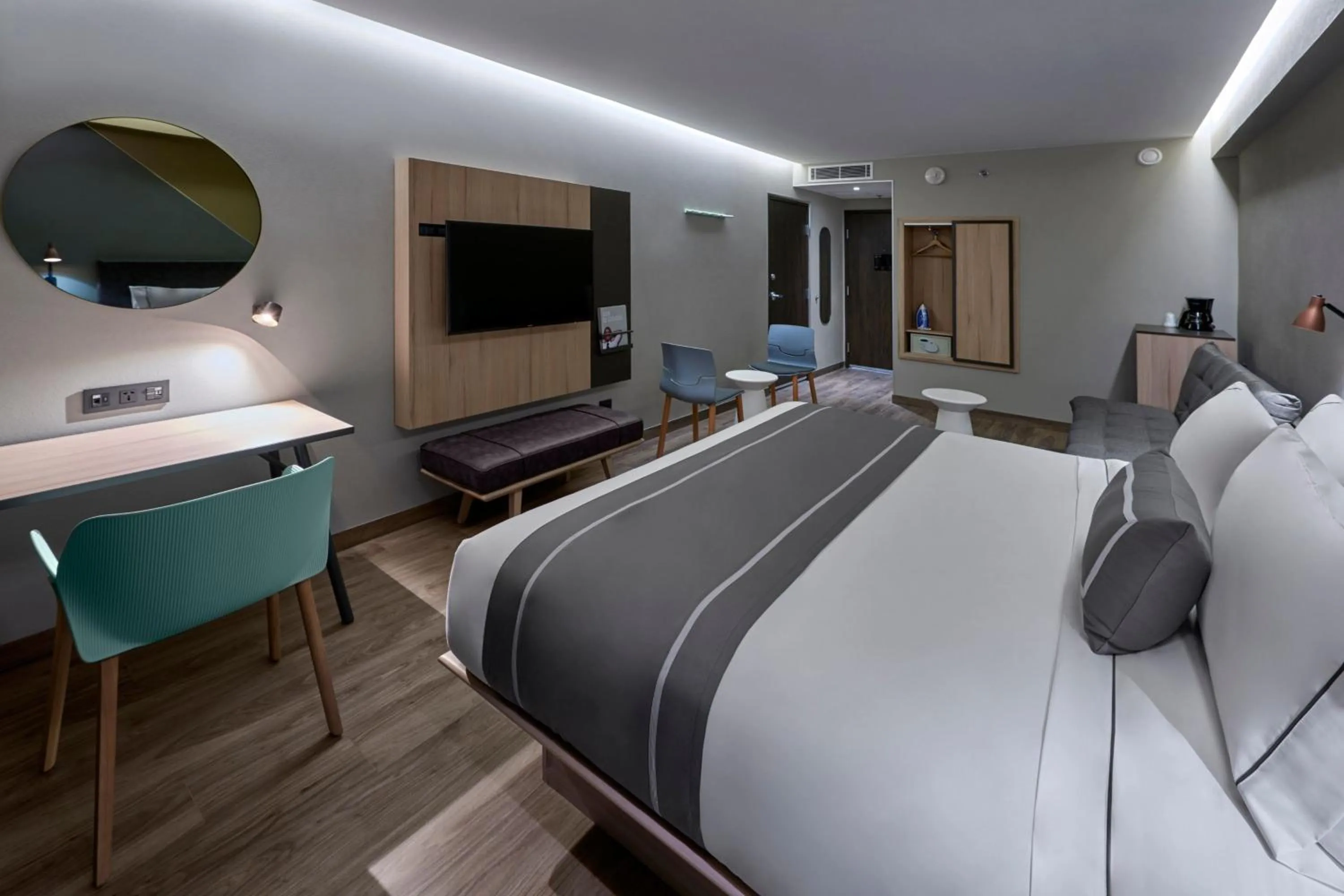 Bedroom, Bed in City Express Plus by Marriott Tijuana