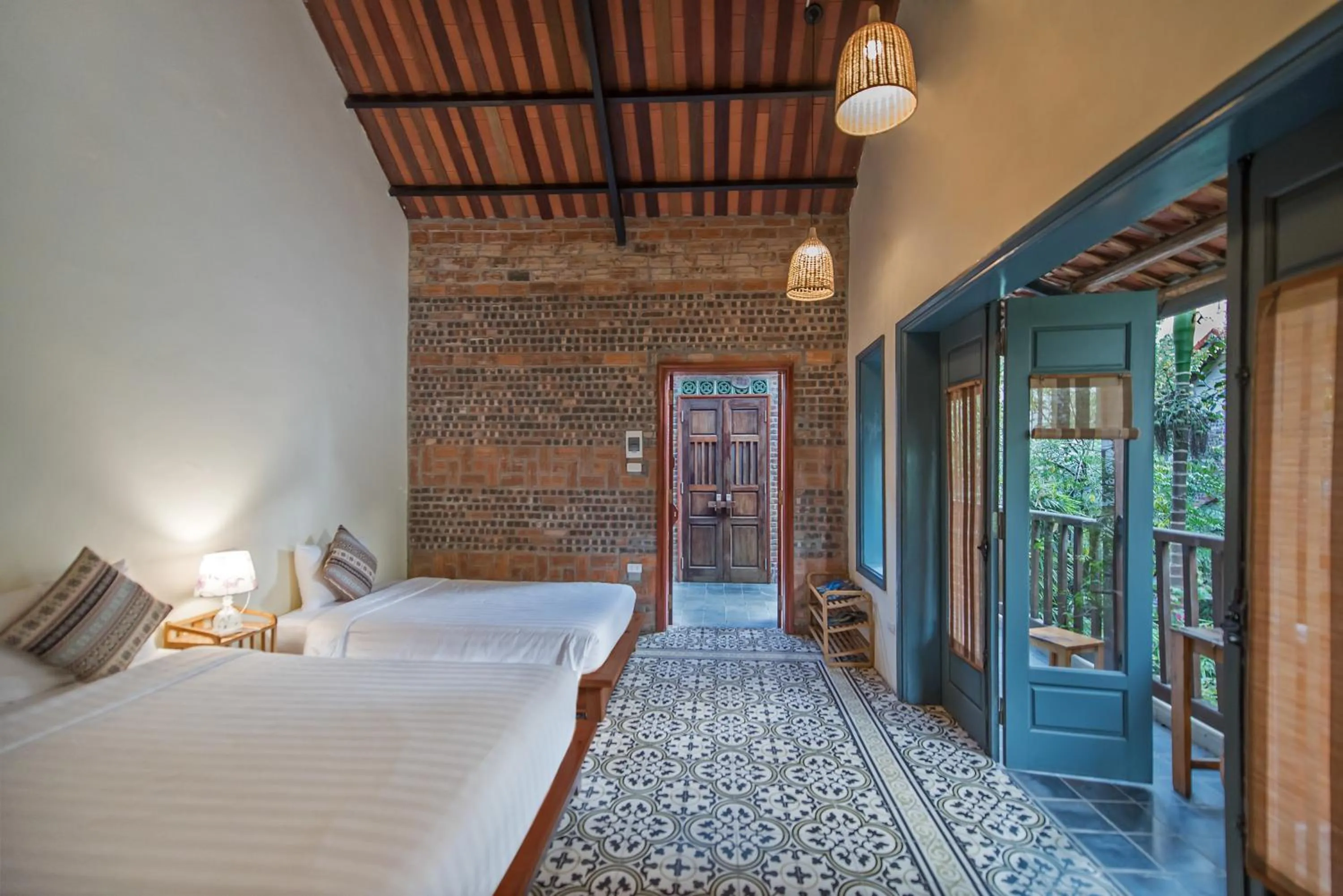 Bed in LittleTamCoc Boutique Villa Ninh Binh