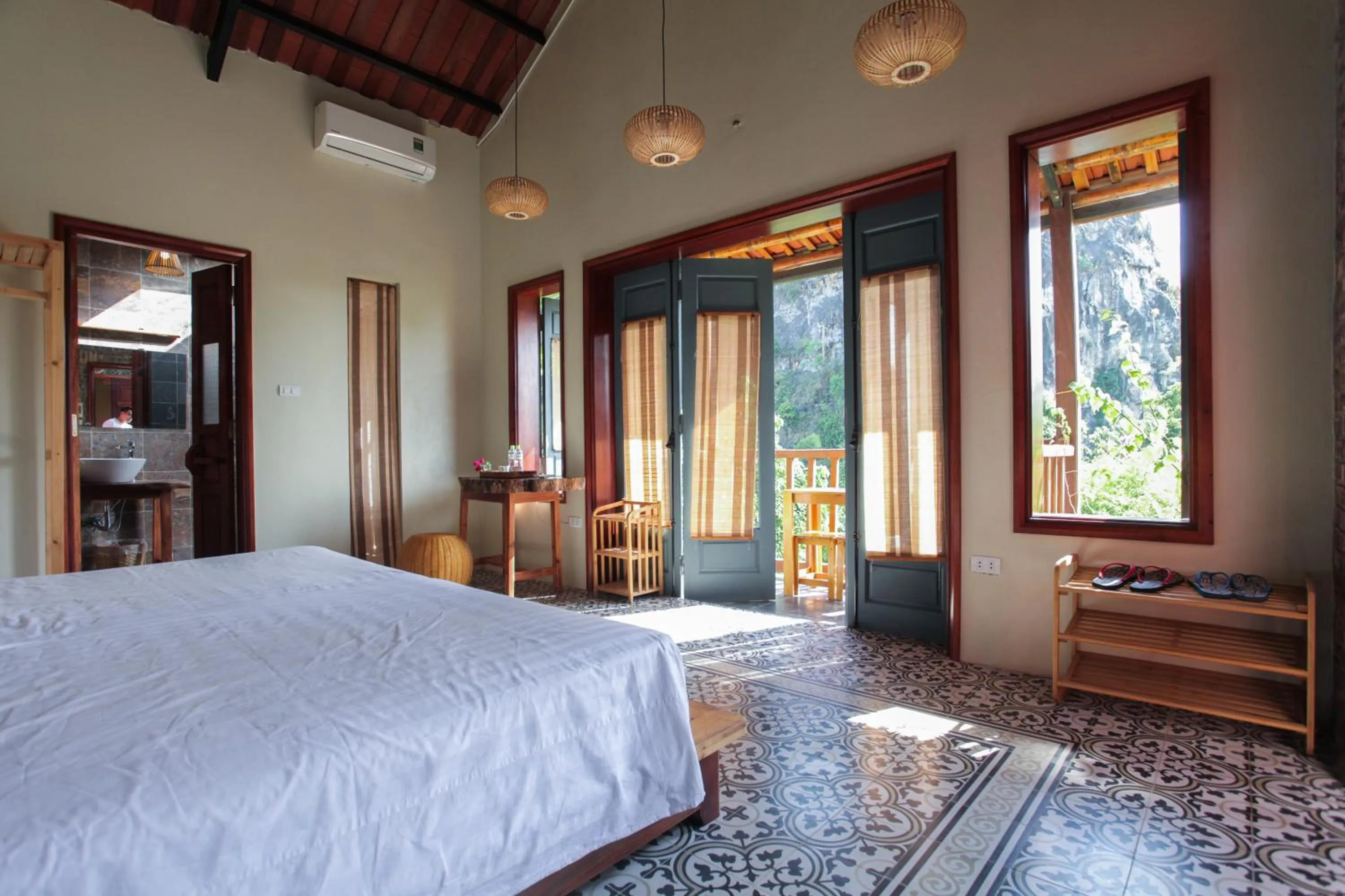Bed in LittleTamCoc Boutique Villa Ninh Binh