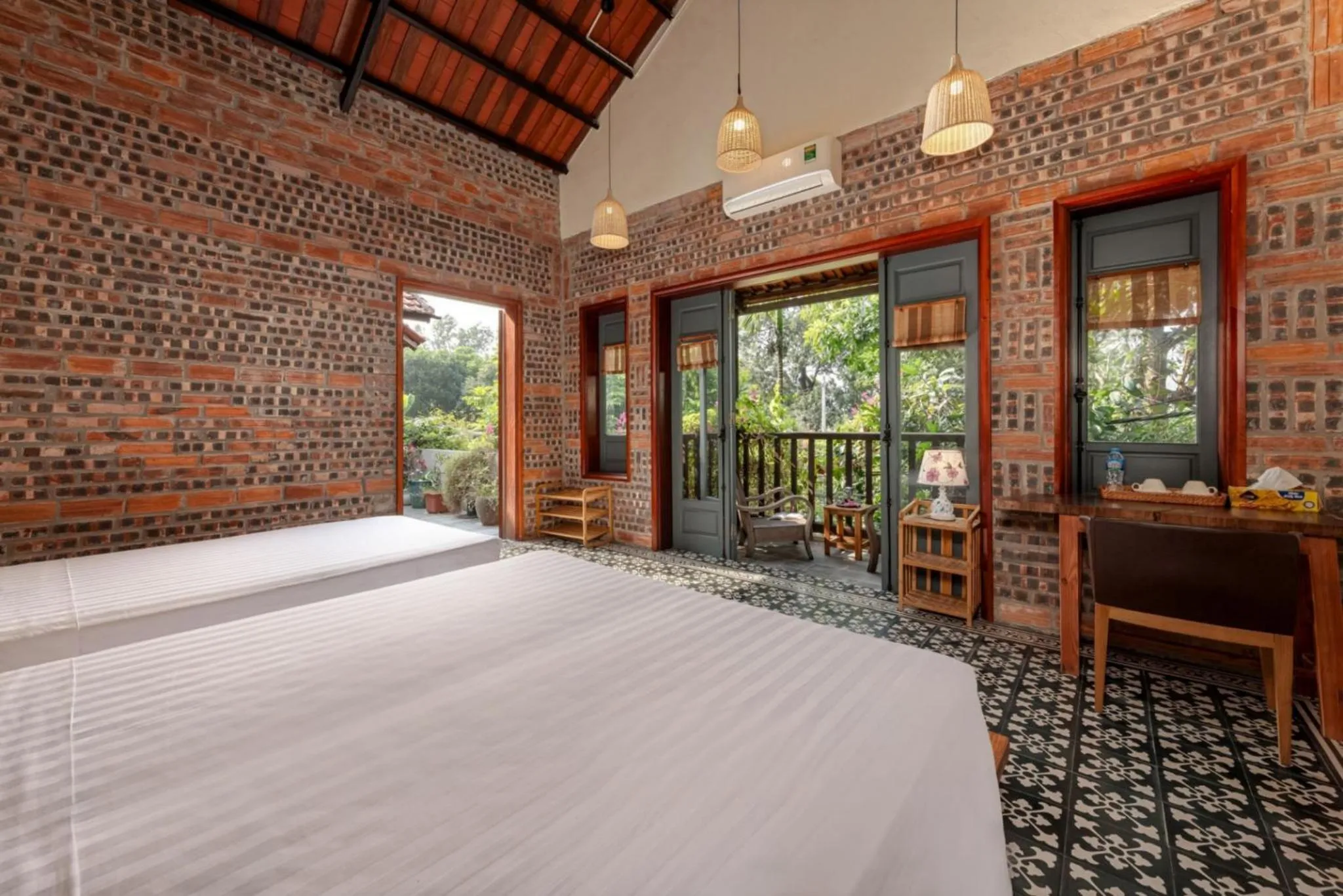 Bed in LittleTamCoc Boutique Villa Ninh Binh
