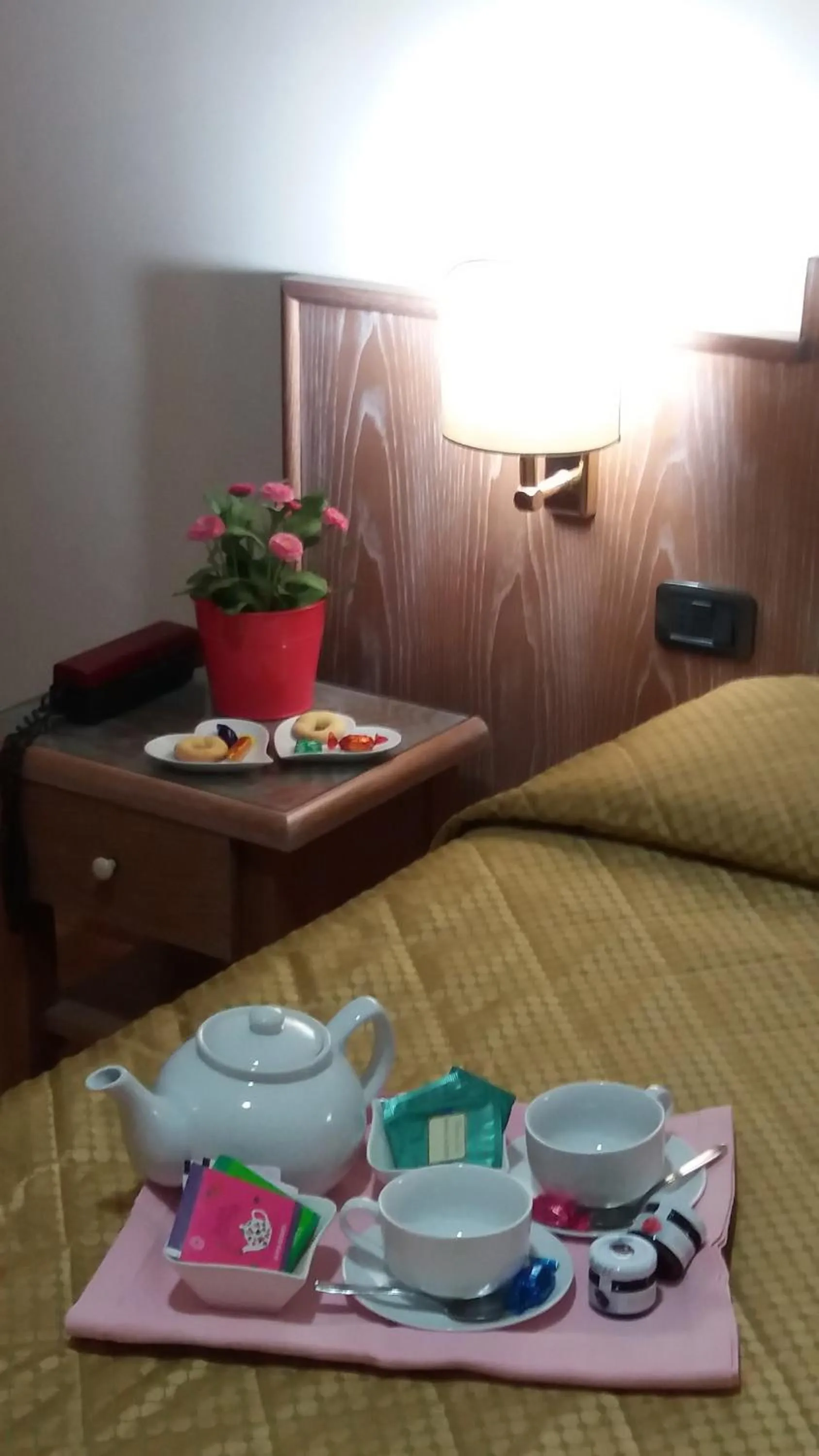 Bed in Grand Hotel Pavone