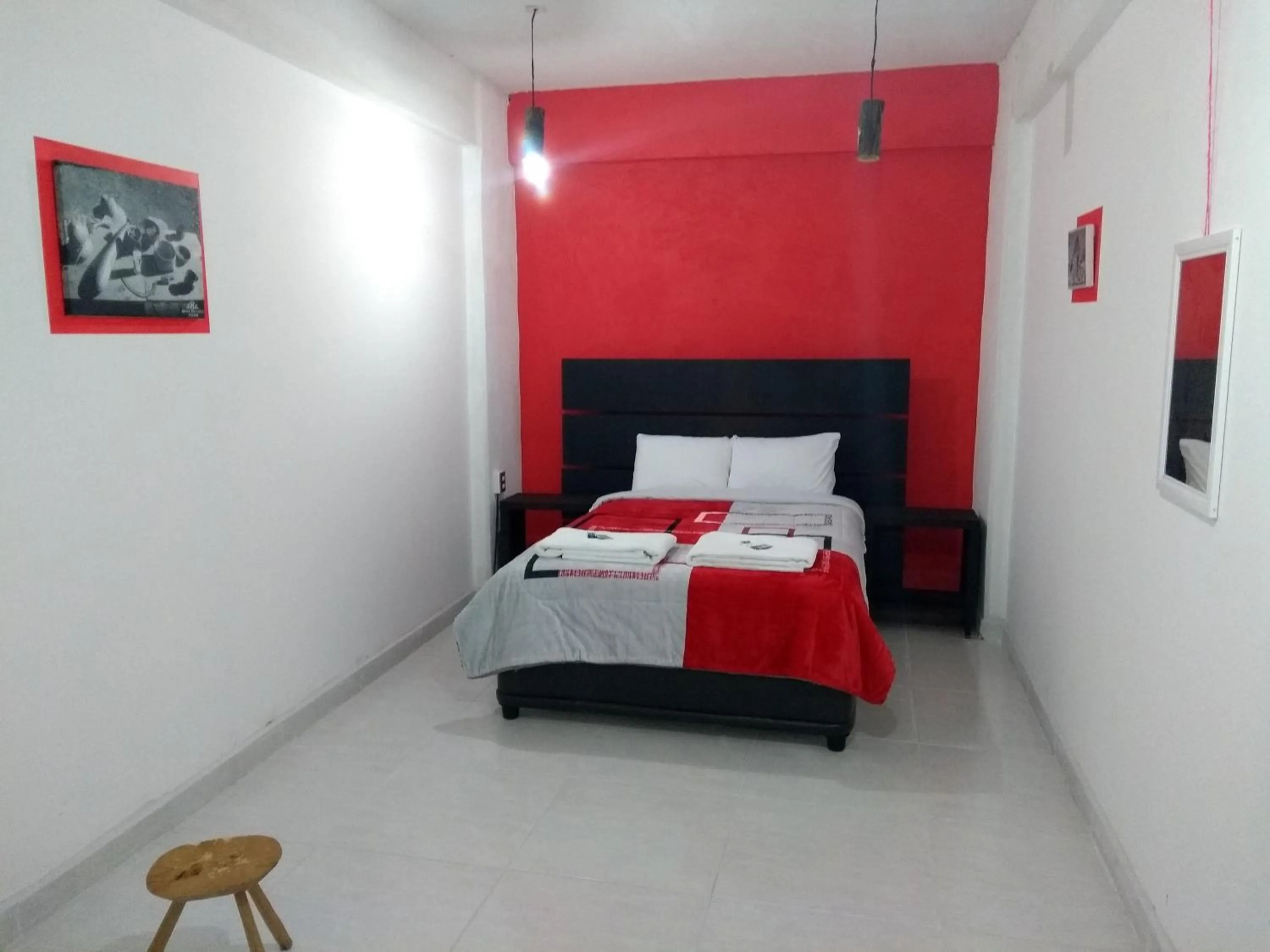 Bed in Hotel Boutique Otomi cerca de Tolantongo