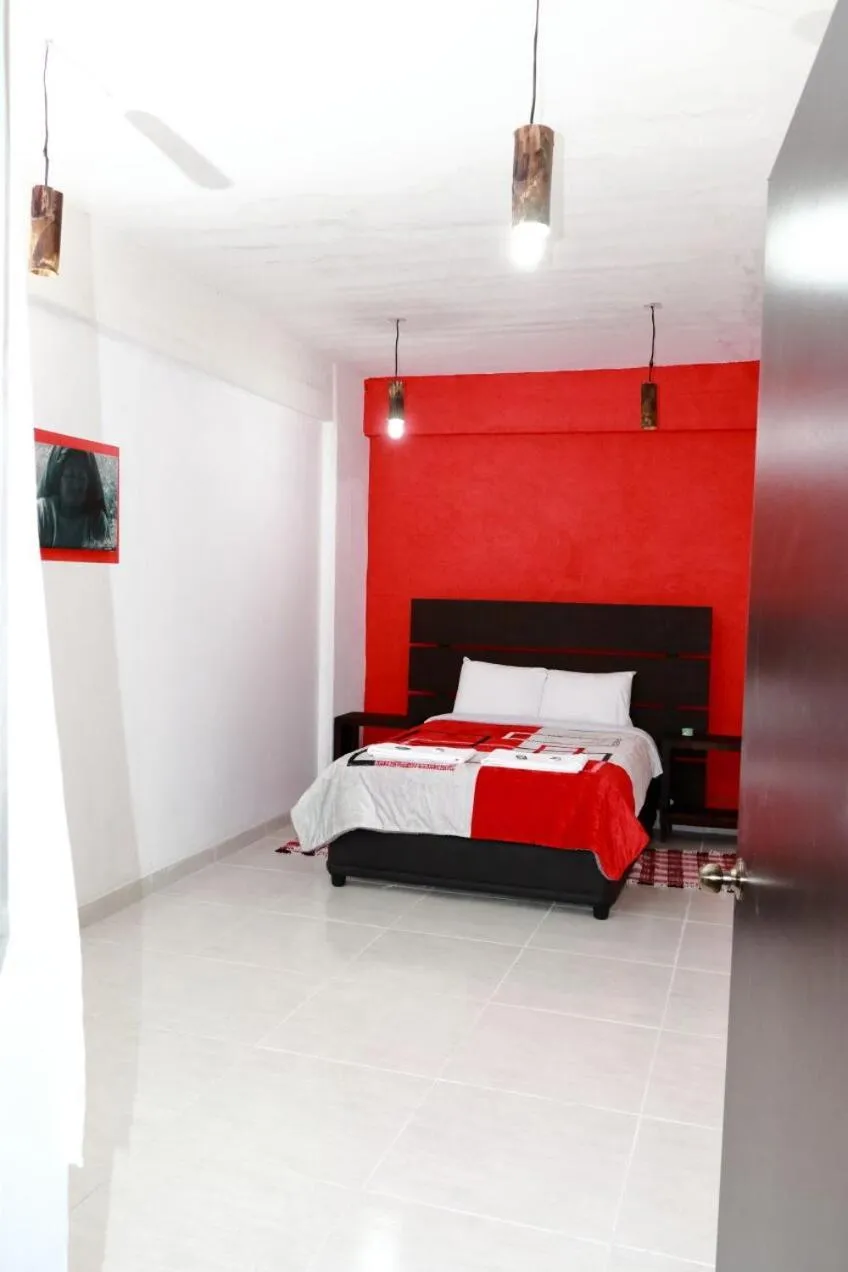Bed in Hotel Boutique Otomi cerca de Tolantongo