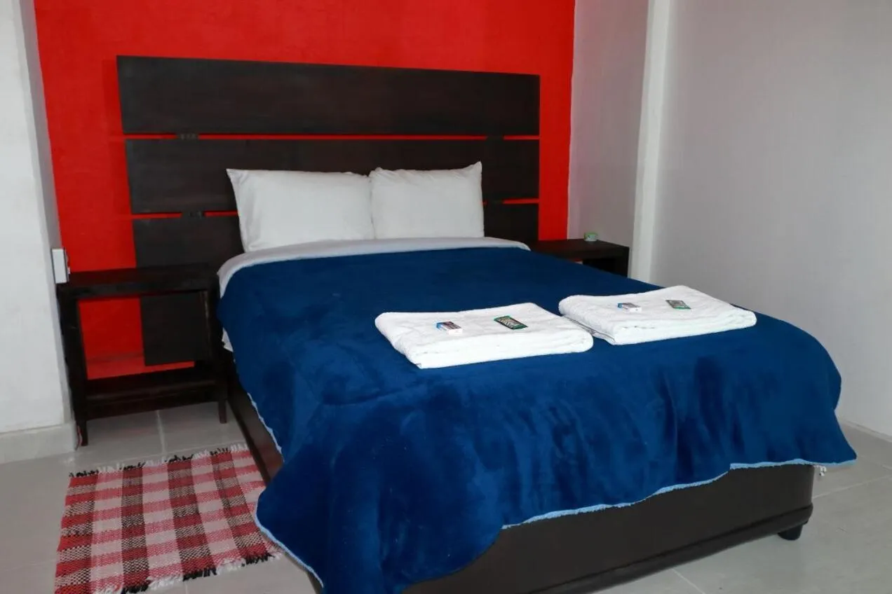 Bed in Hotel Boutique Otomi cerca de Tolantongo
