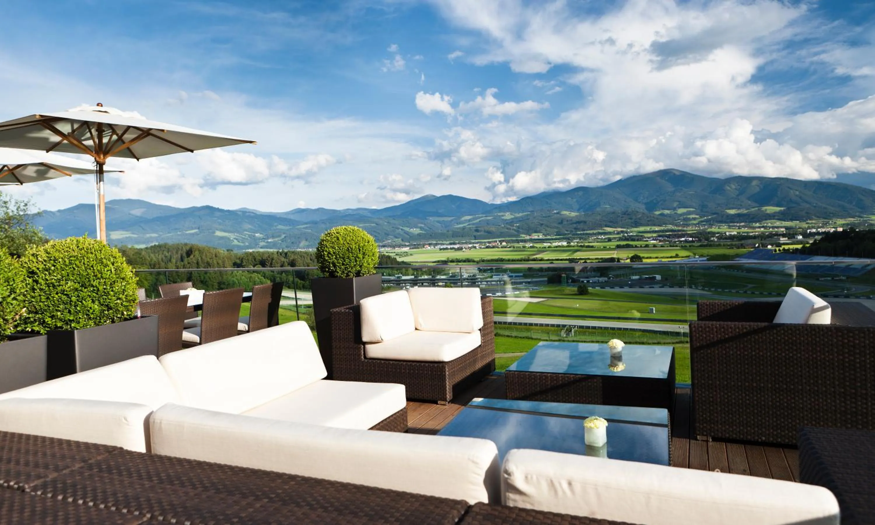 View (from property/room) in TAUROA Schönberghof Spielberg