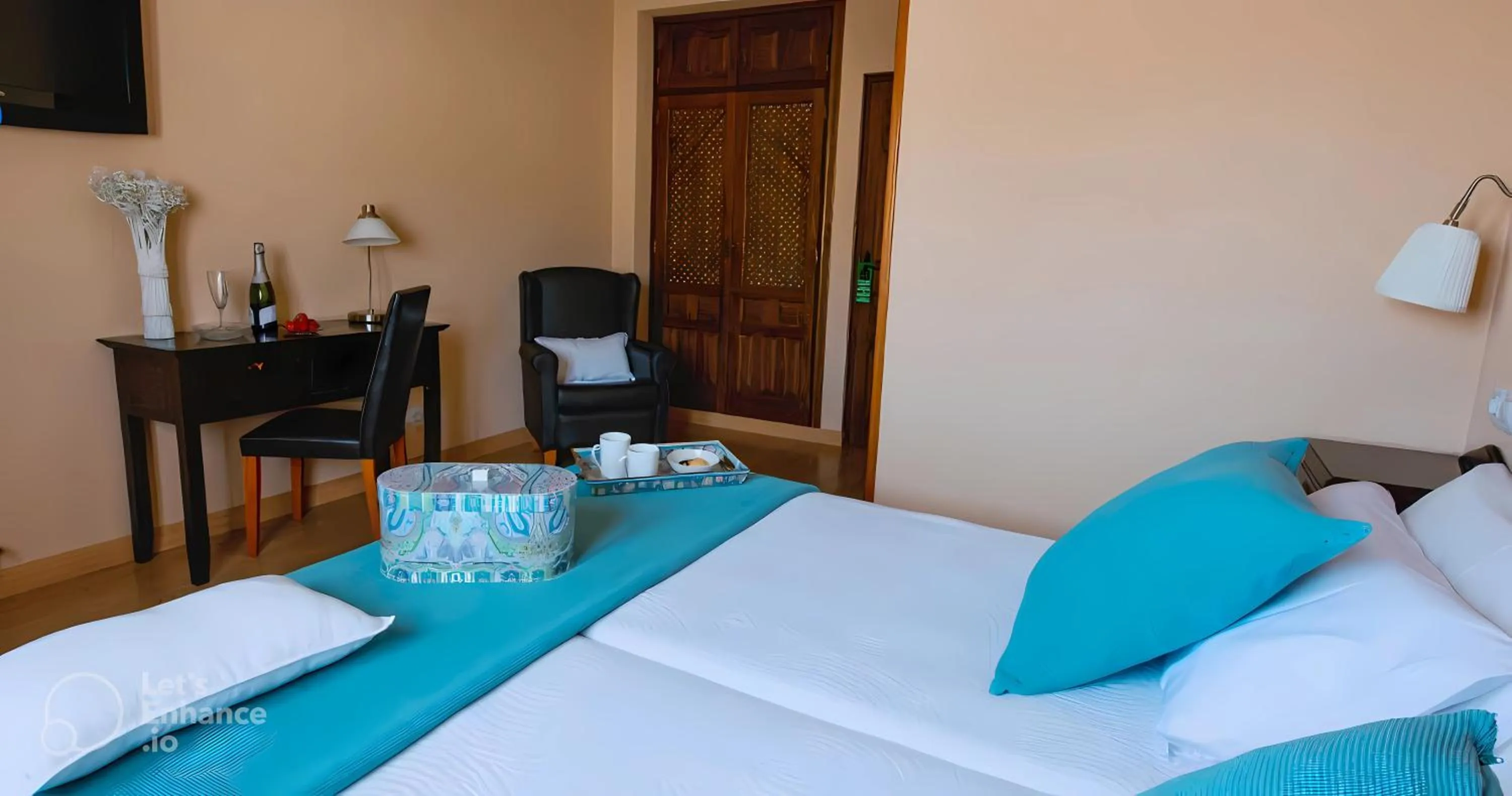 Bed in Hostal Rural Moratín