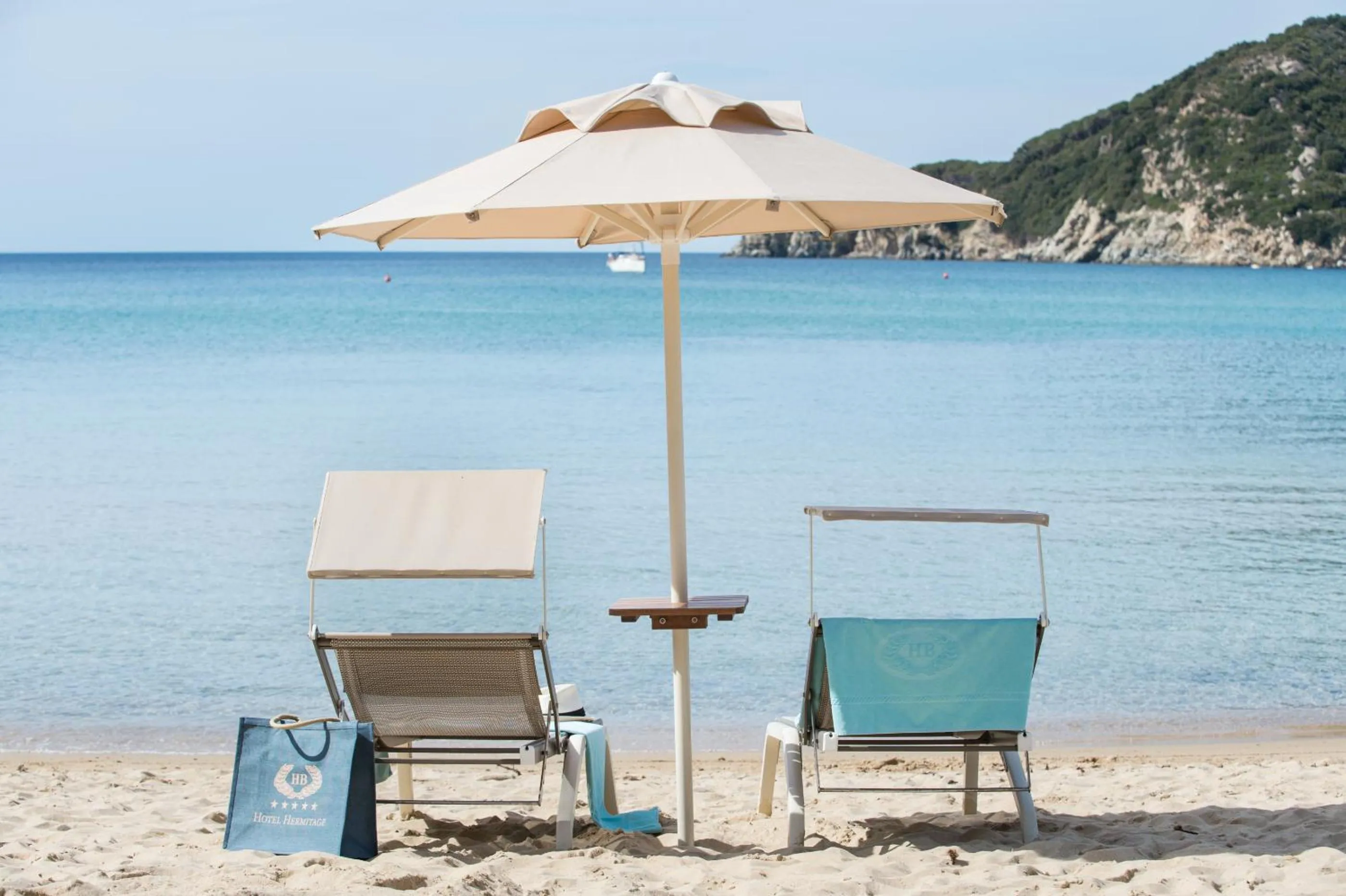 Beach in Hotel Hermitage