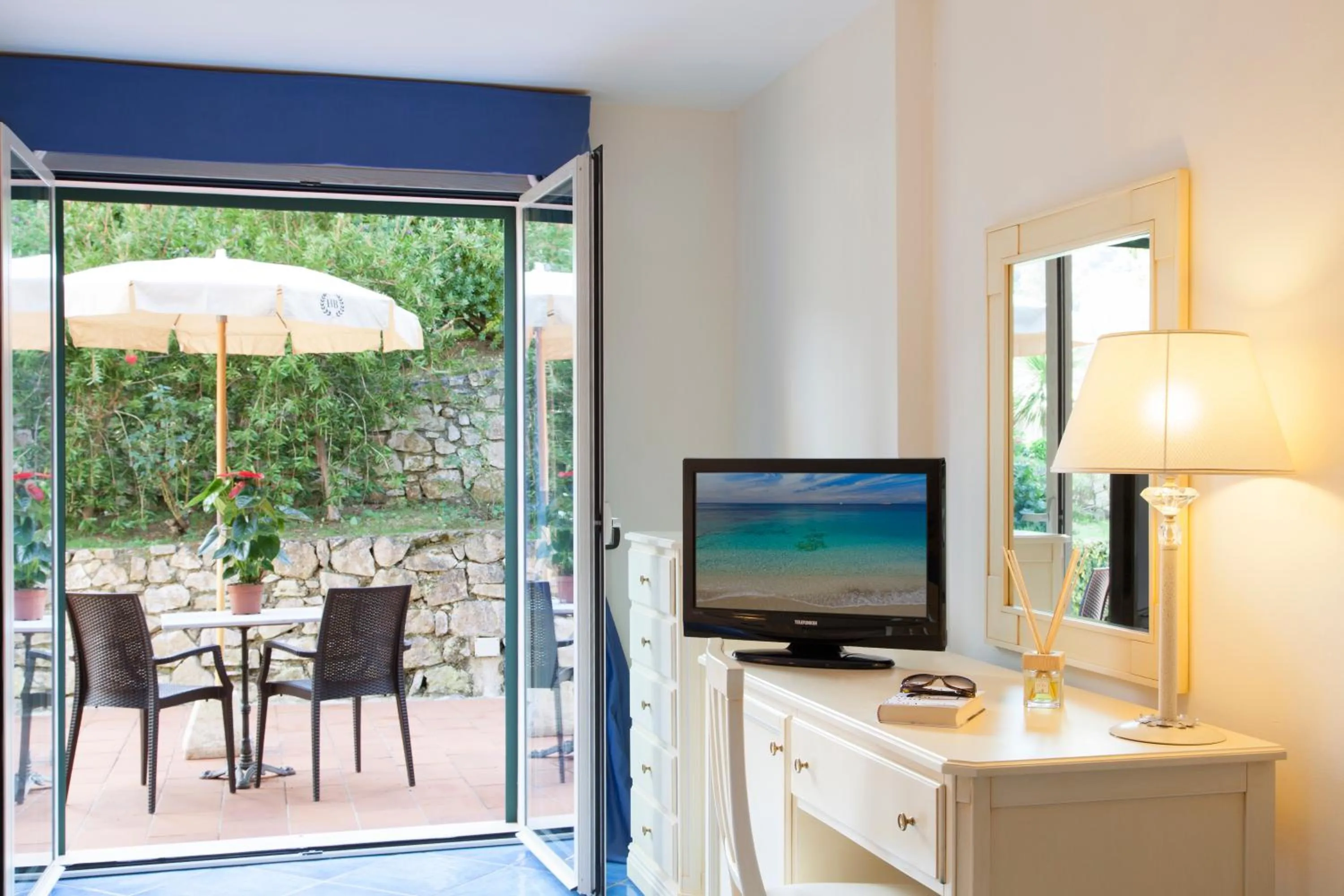 Garden view in Hotel Hermitage