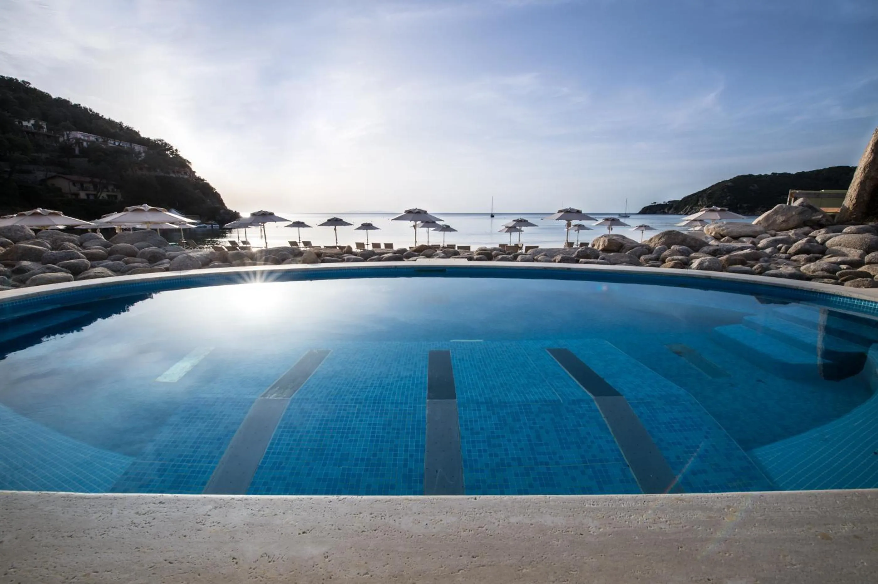 Swimming pool in Hotel Hermitage