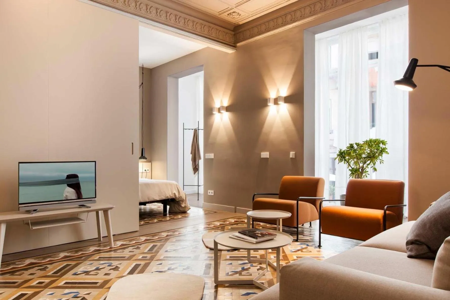 Living room in DestinationBCN Universitat Apartments