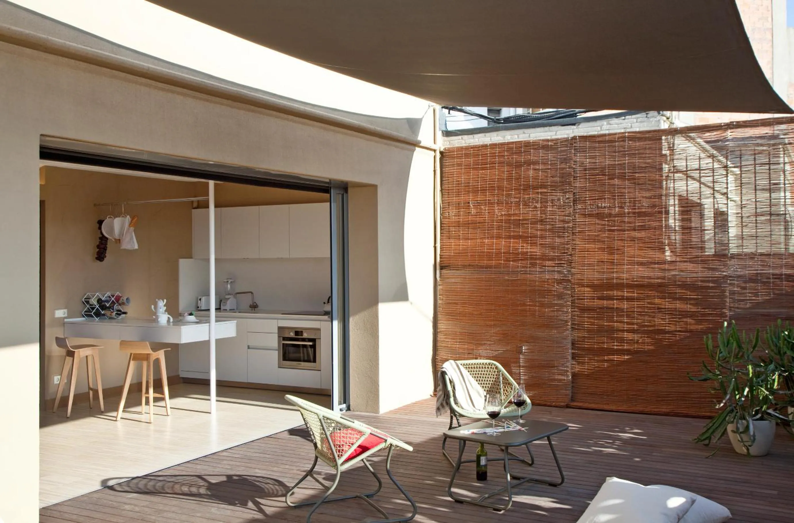 Balcony/Terrace in DestinationBCN Universitat Apartments