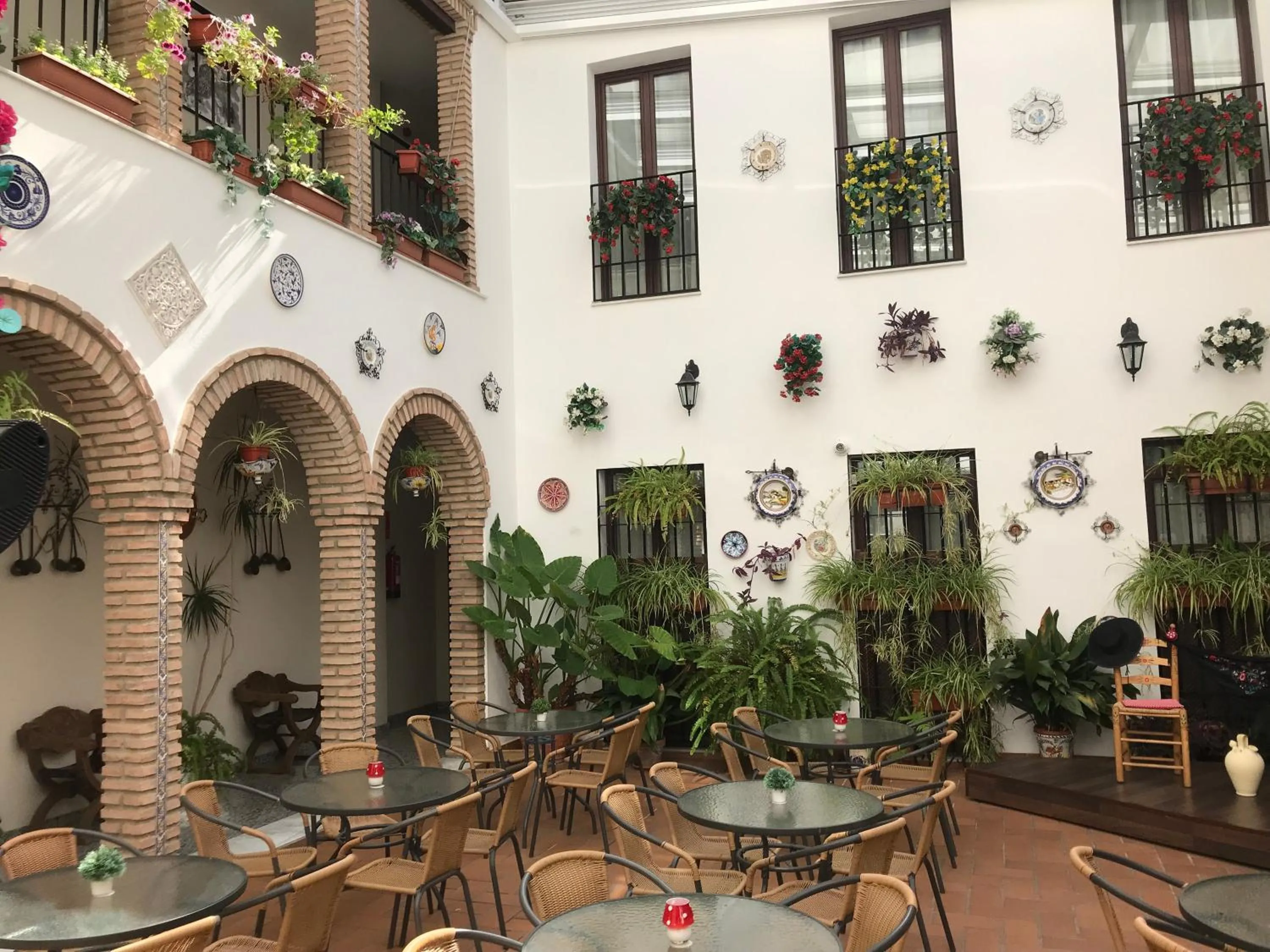 Patio in Hotel de Los Faroles