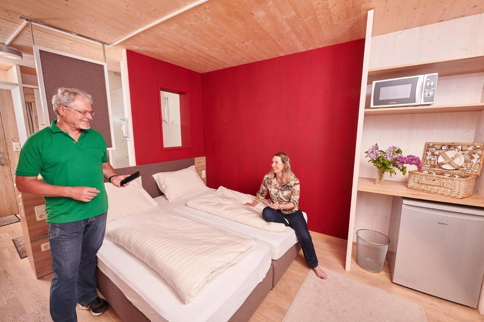 TV and multimedia, Bed in Gästehaus Aquilin