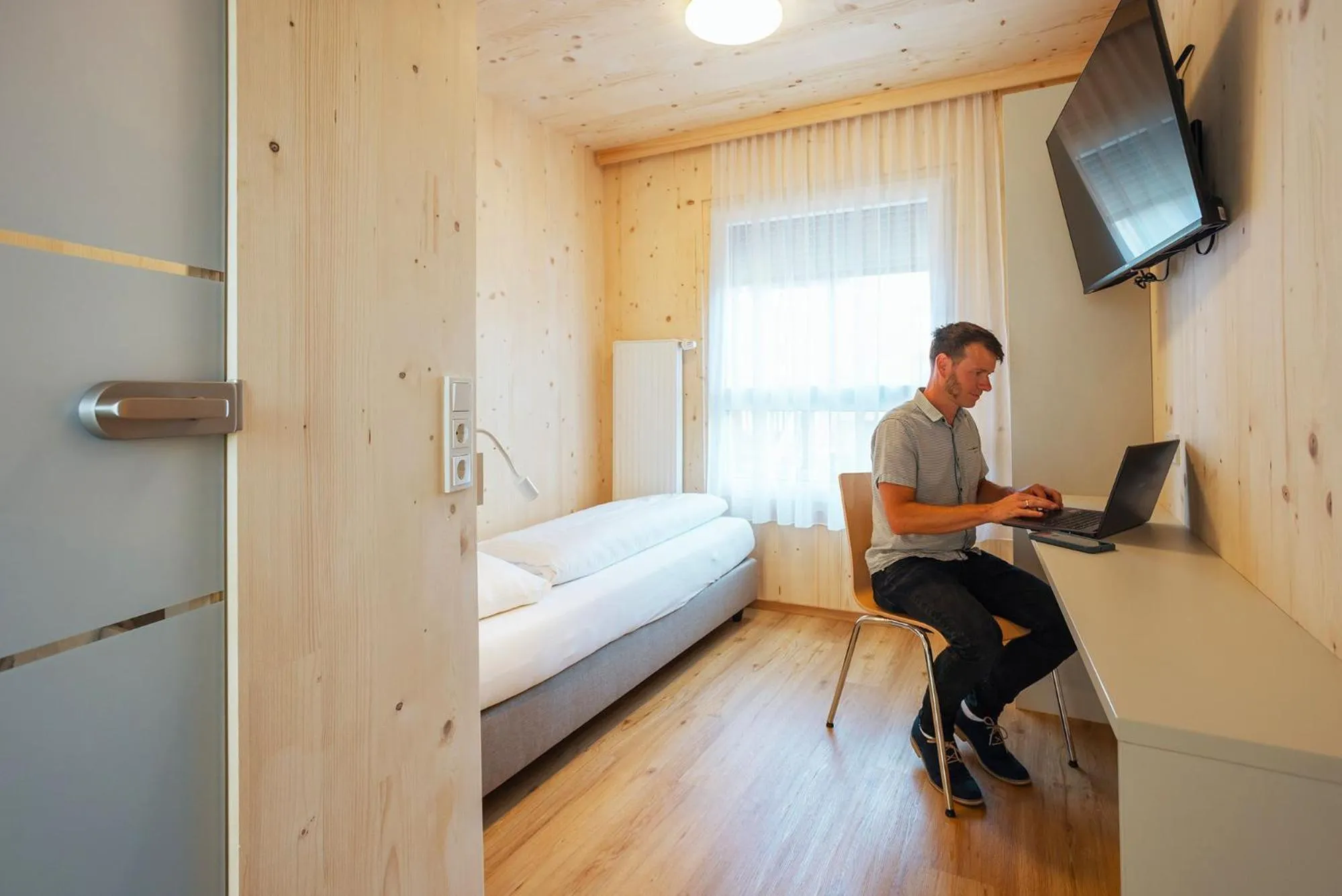 Bed in Gästehaus Aquilin