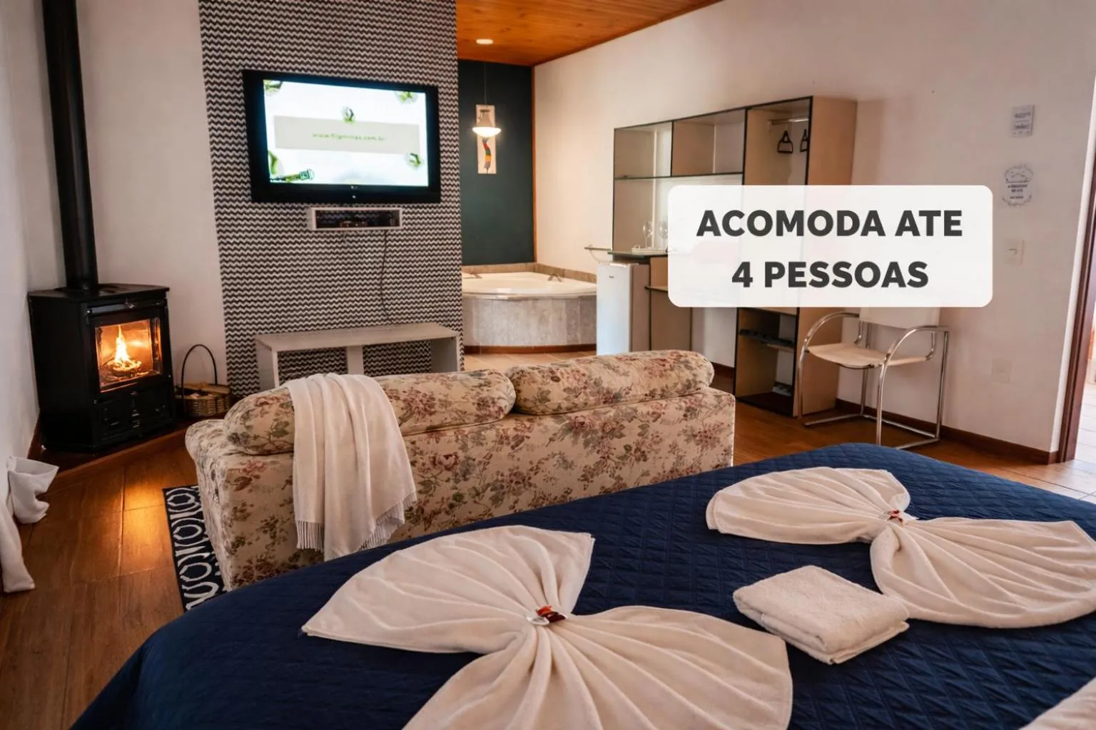 Bed in Pousada Bramasole em Monte Verde
