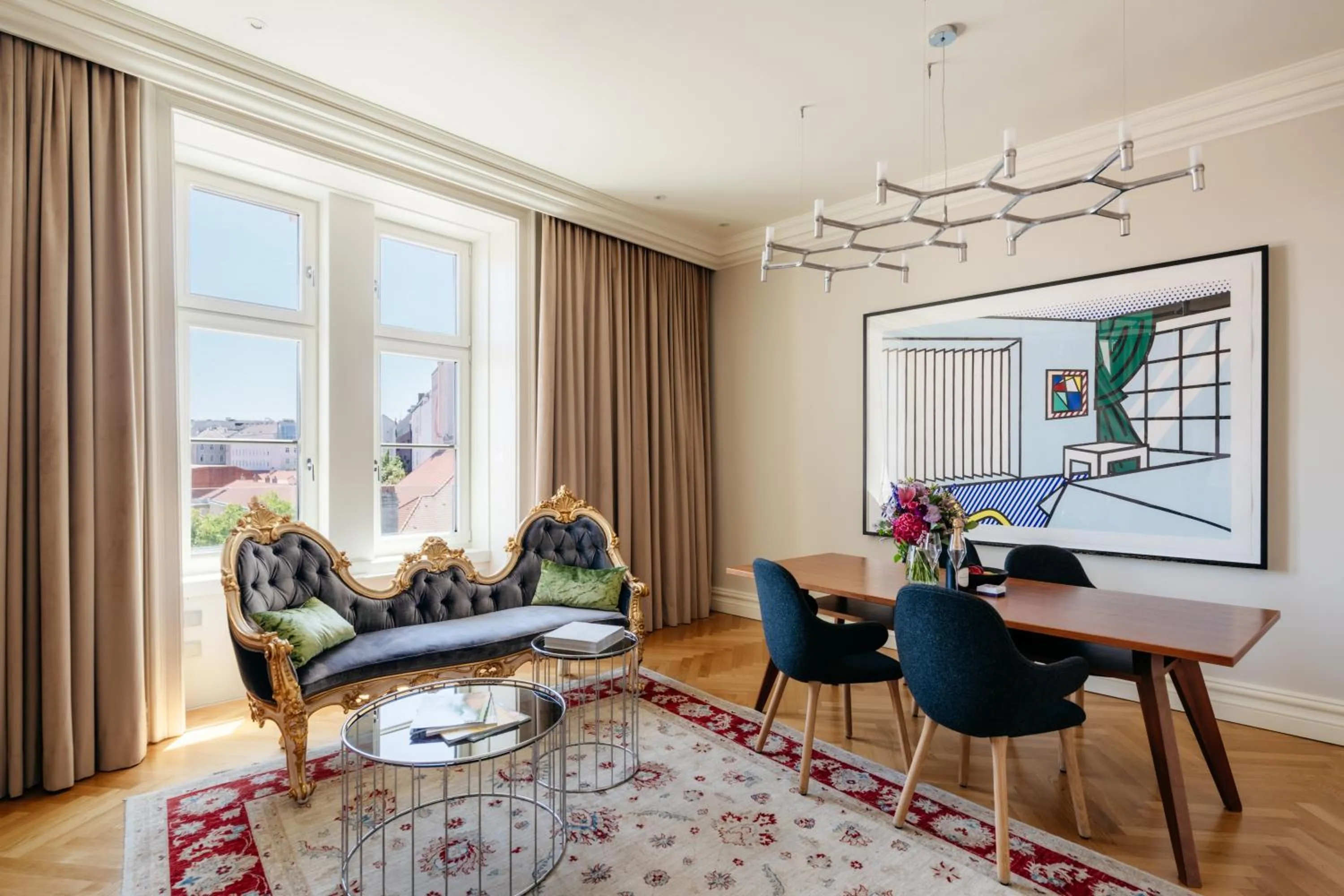 Seating area in Hotel Sans Souci, Vienna