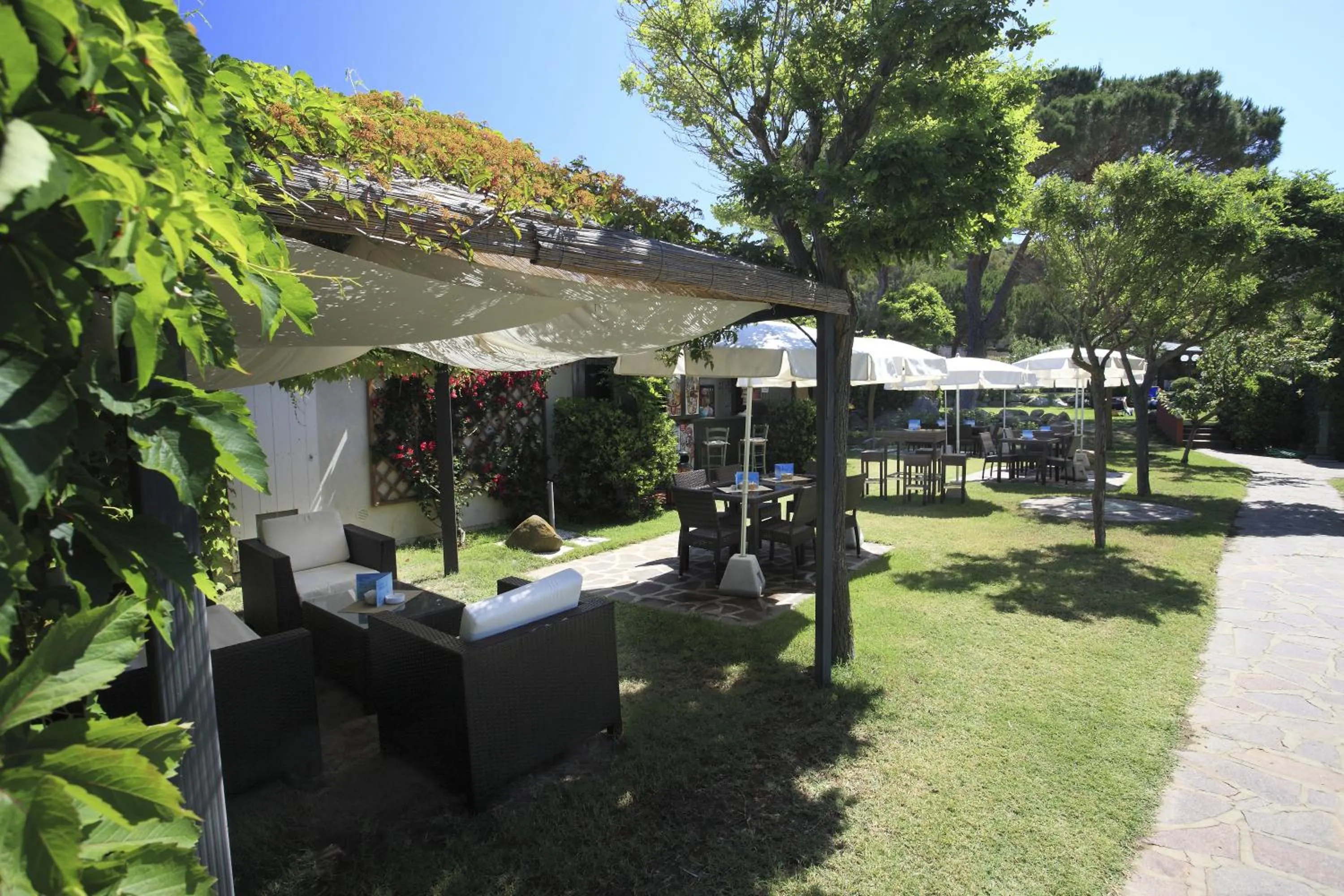 Patio in Hotel Desiree