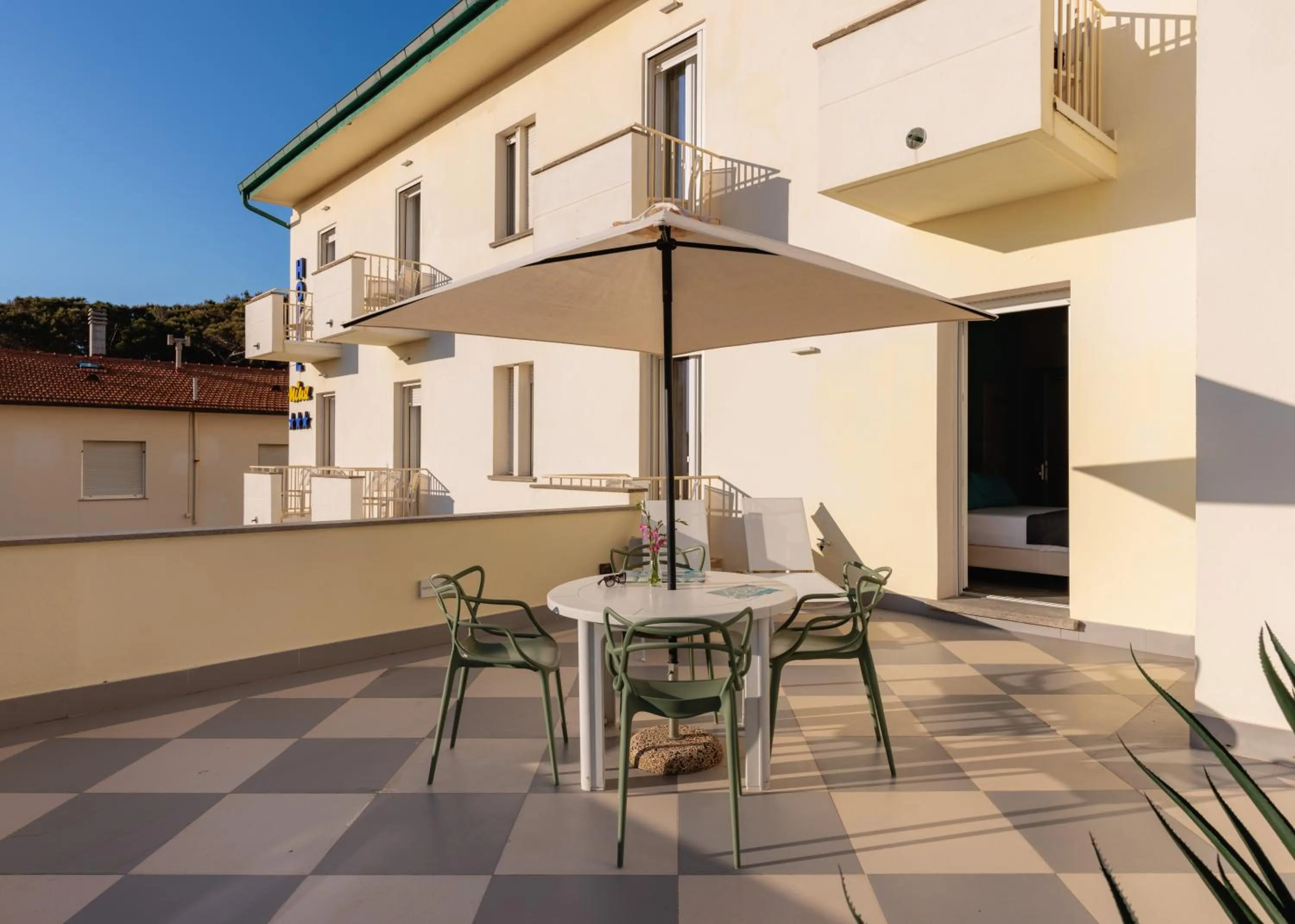 Property building in Hotel Nina