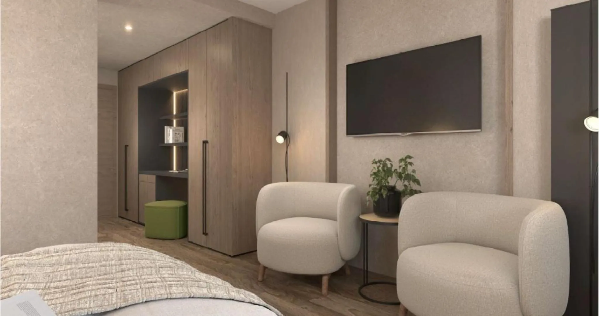 Living room, Bed in Hotel Starkenberg