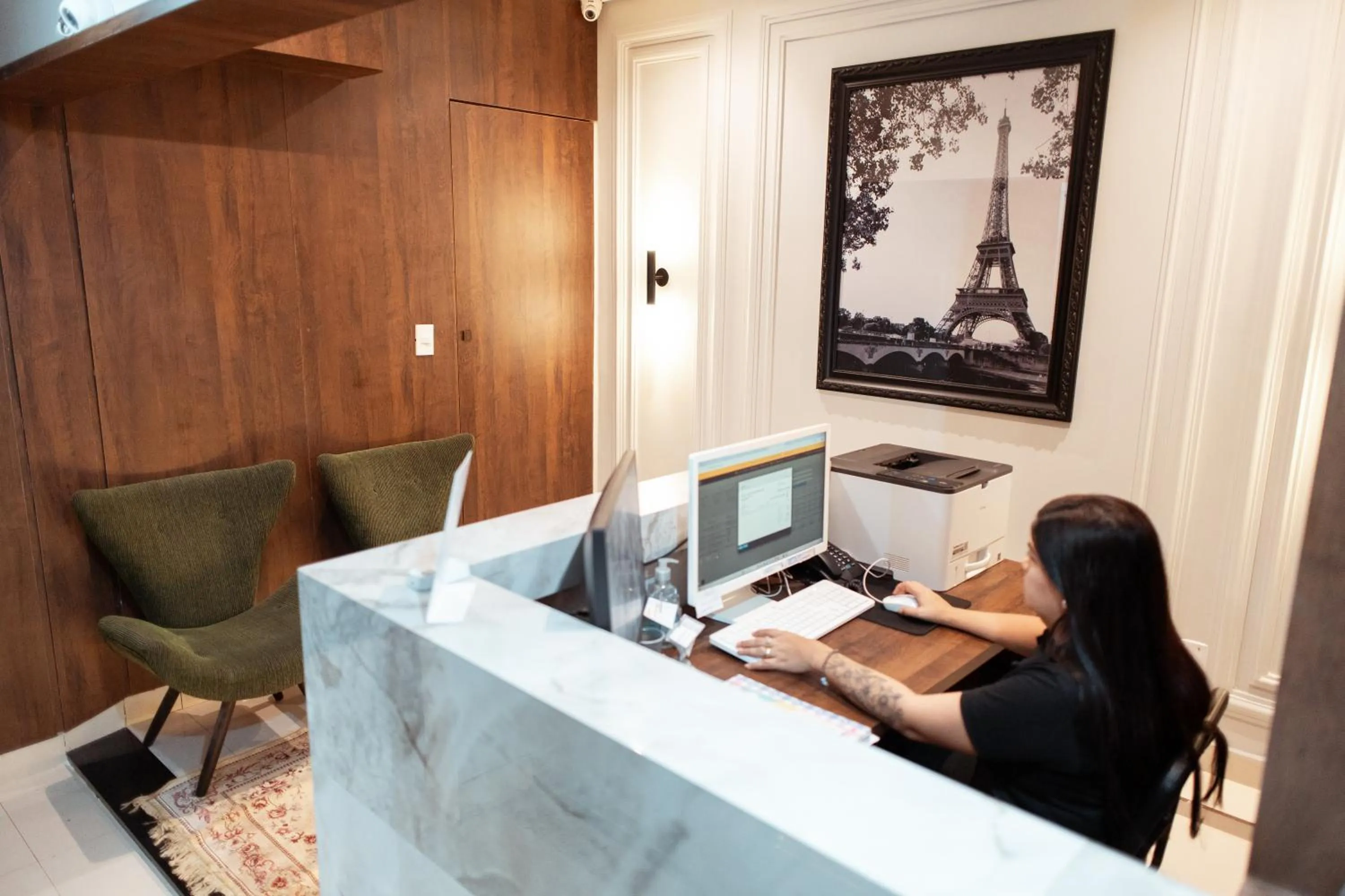 Lobby or reception in Hotel Paris