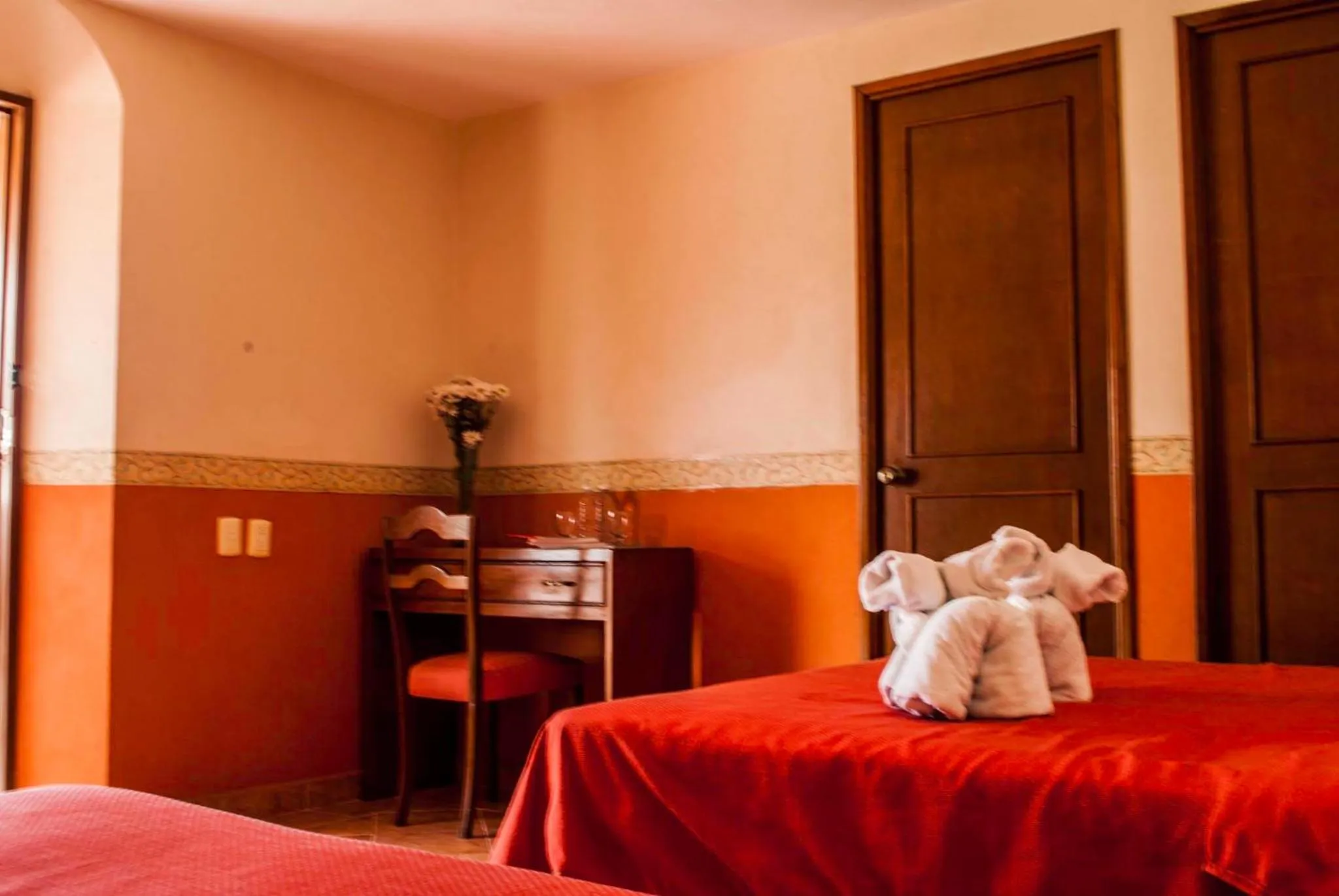 Bed in Maya Campeche Hotel