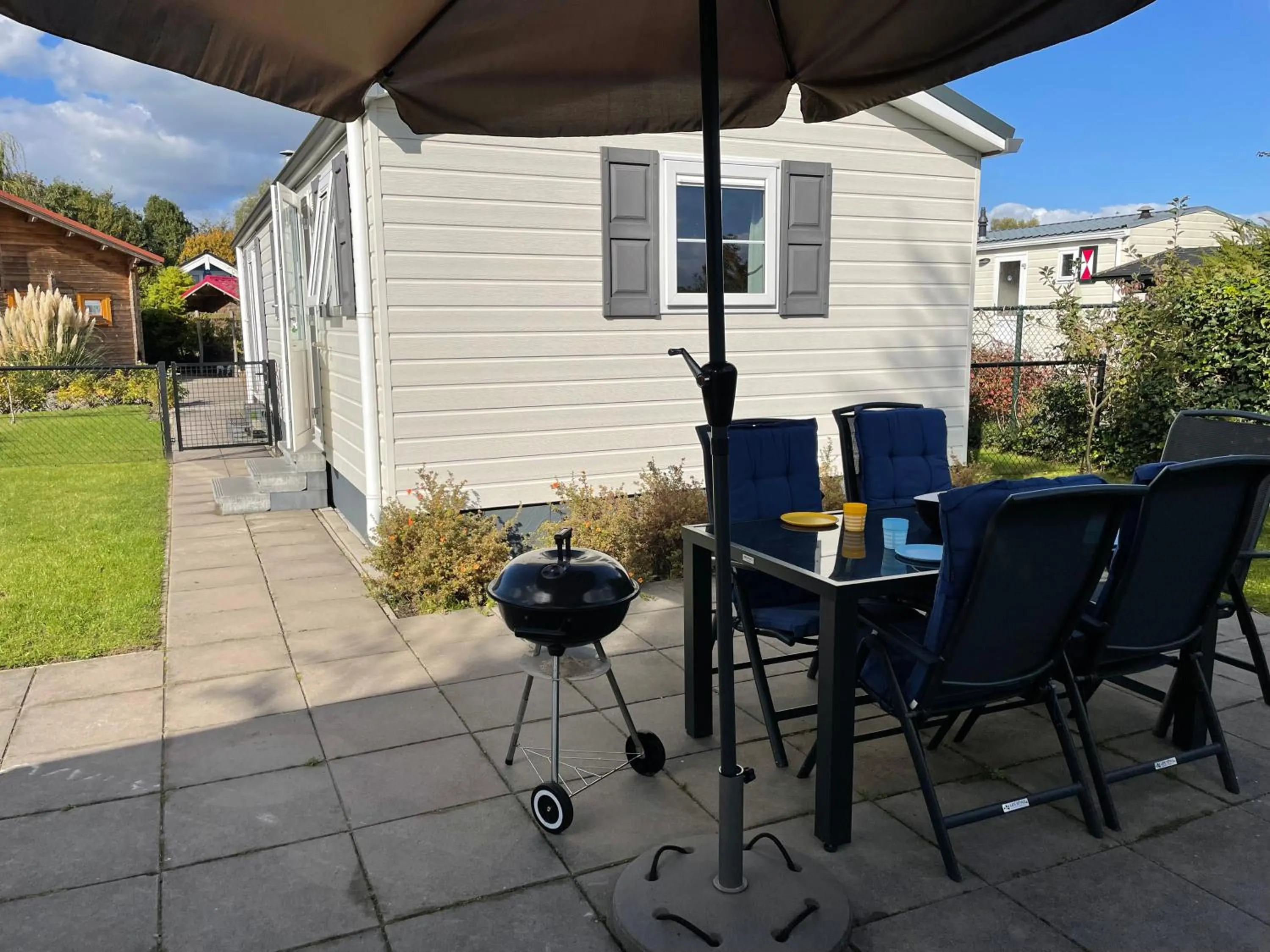 Patio in De Roos chalet 174