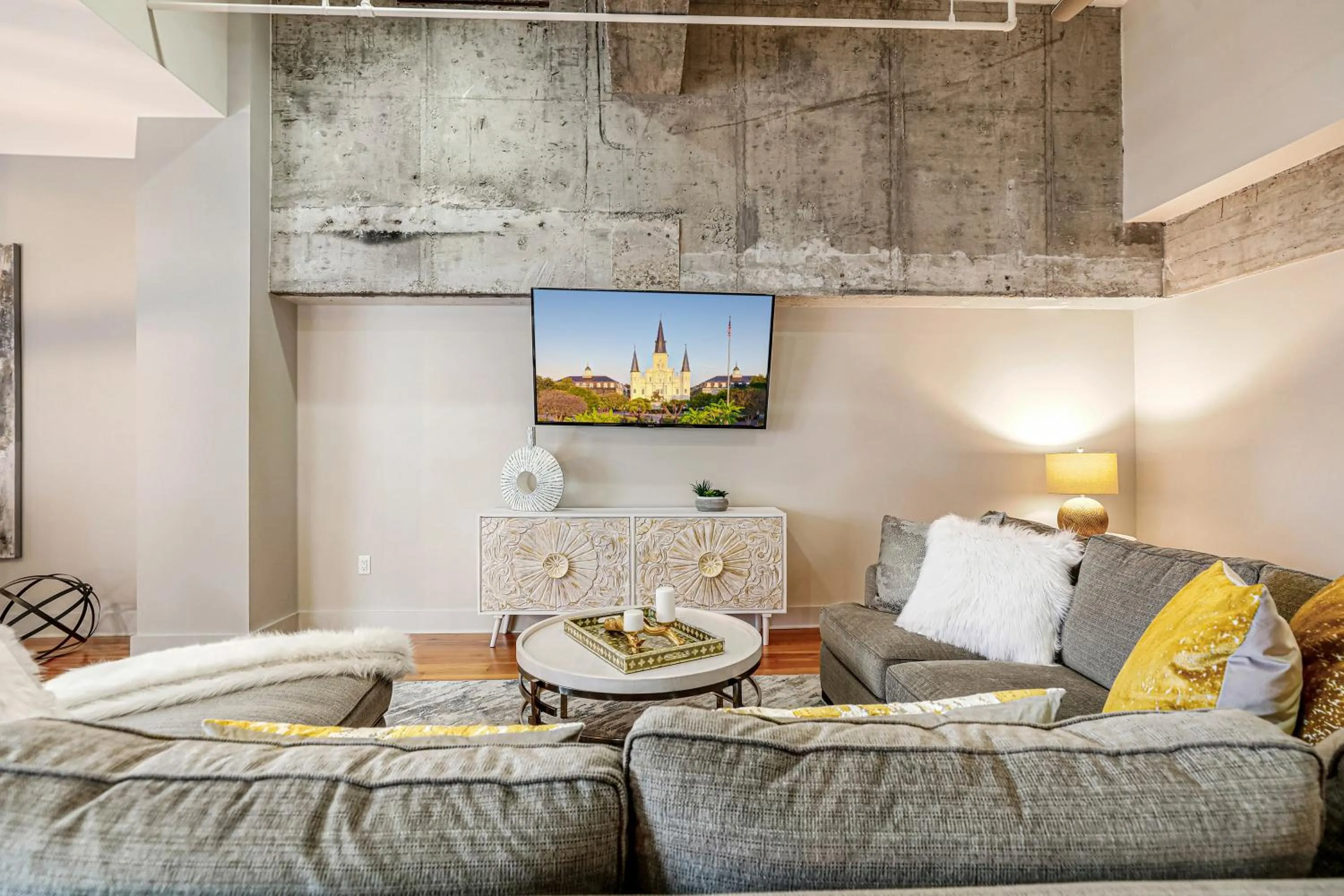 Living room in Modern & Fully Furnished Apartments in the Heart of the City