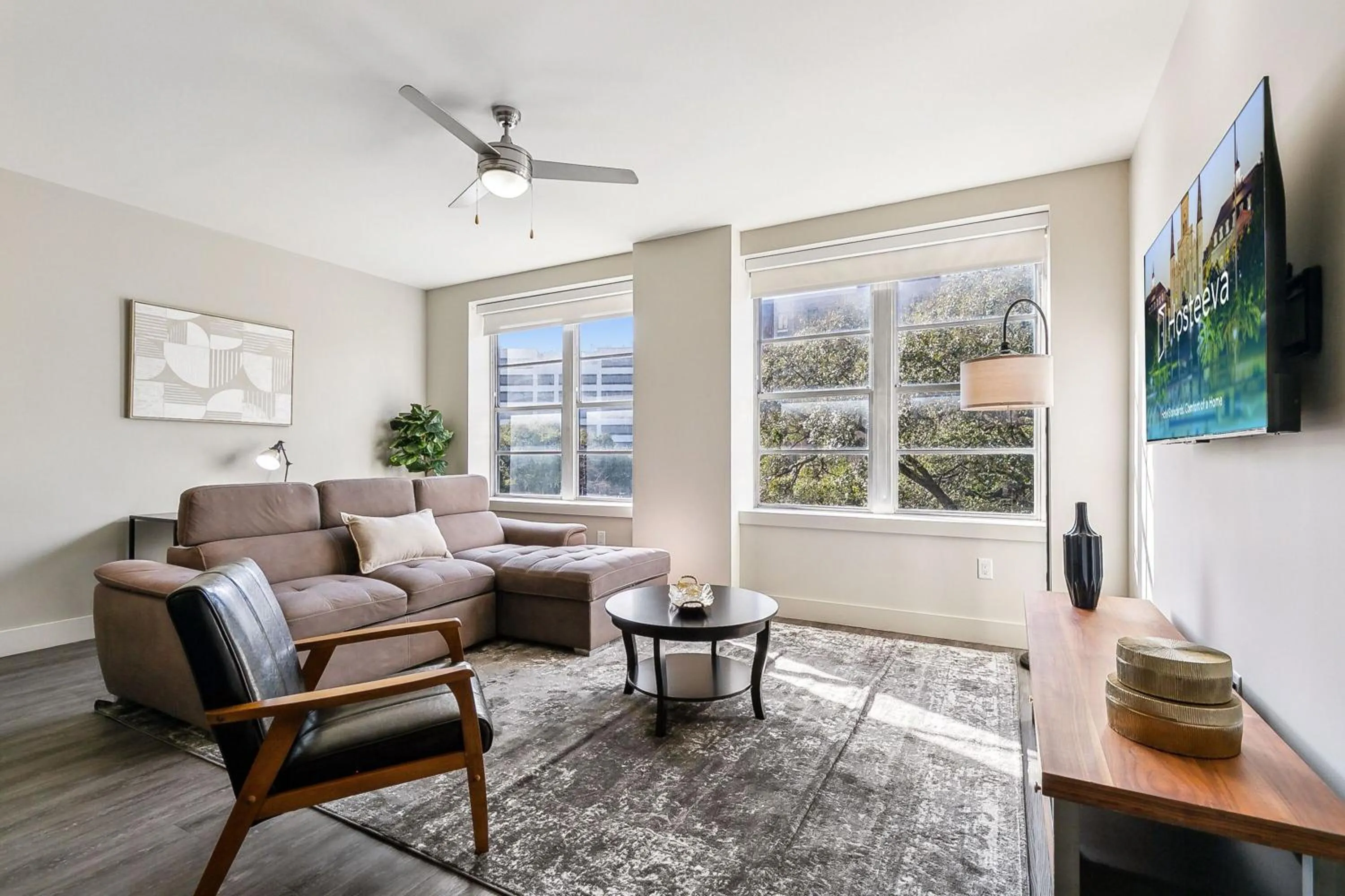 Living room in Modern & Fully Furnished Apartments in the Heart of the City