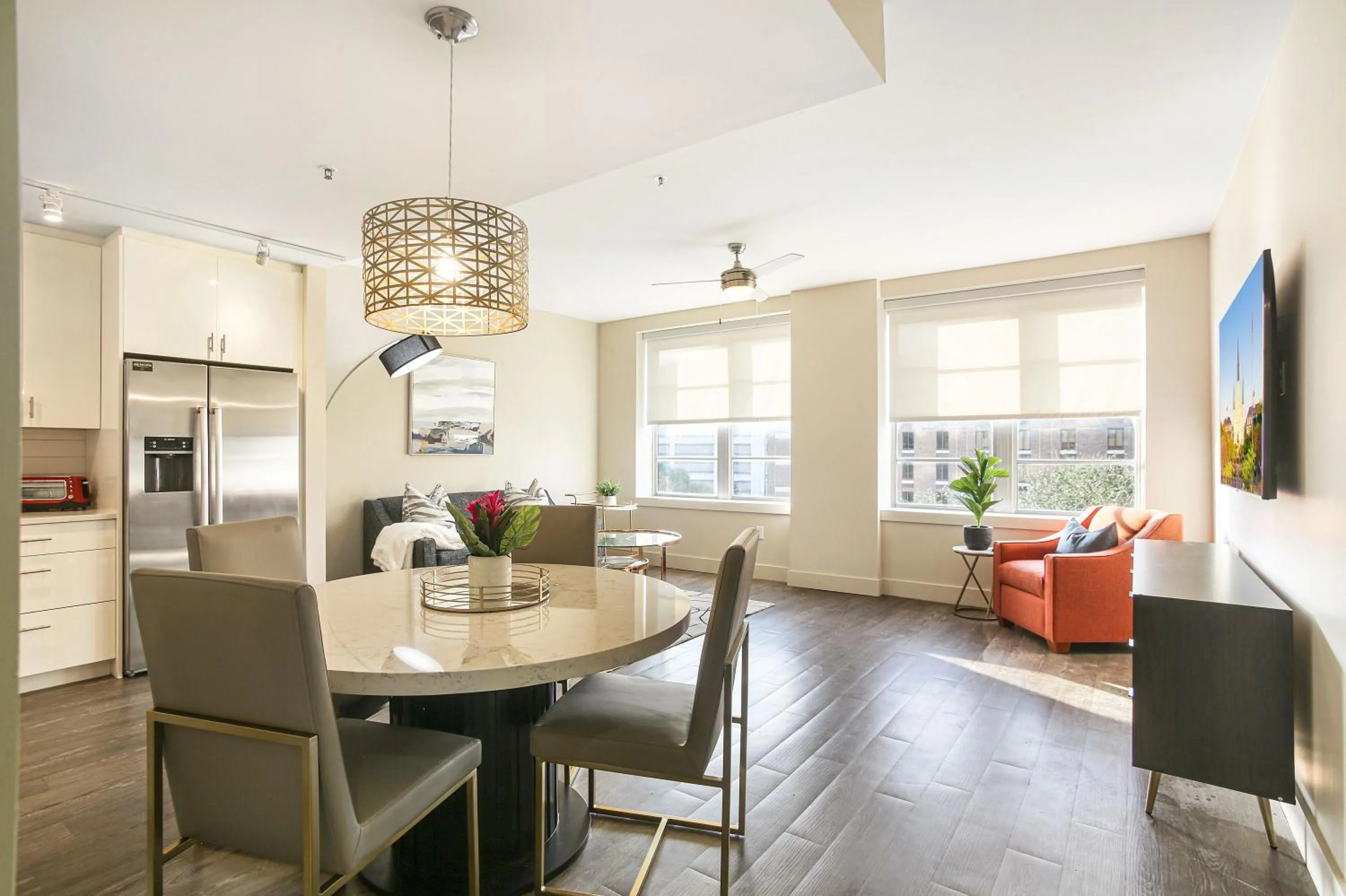 Living room in Modern & Fully Furnished Apartments in the Heart of the City