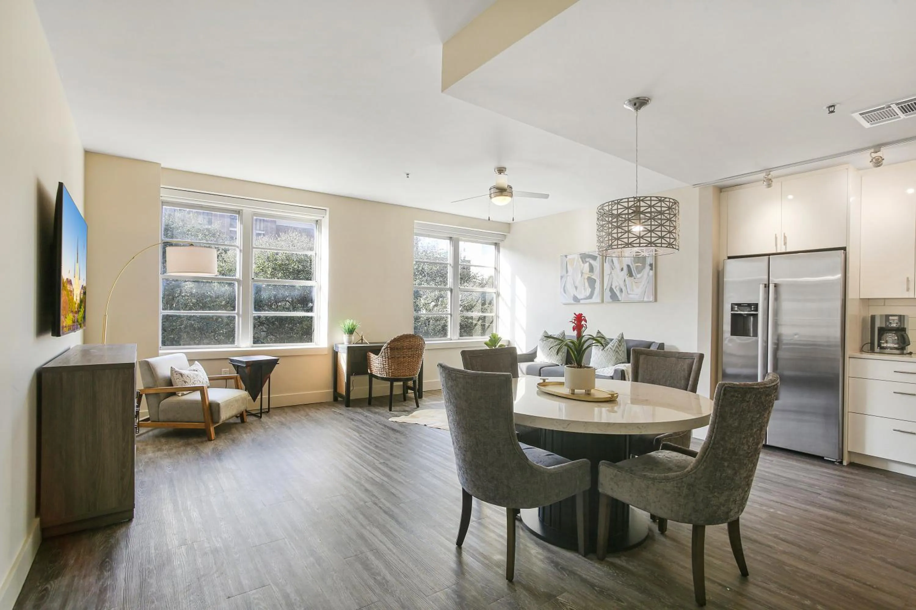 Living room in Modern & Fully Furnished Apartments in the Heart of the City