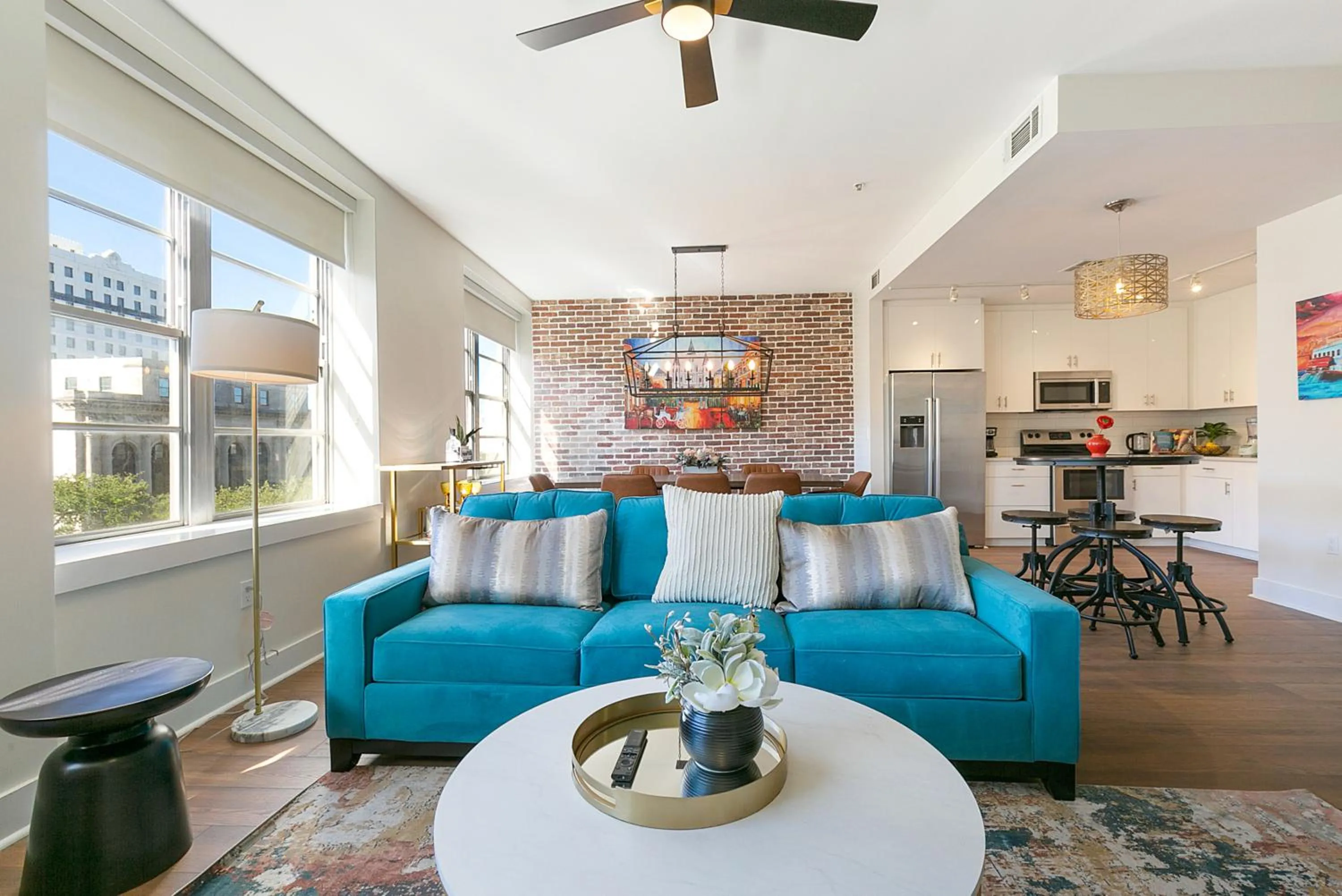 Living room in Modern & Fully Furnished Apartments in the Heart of the City