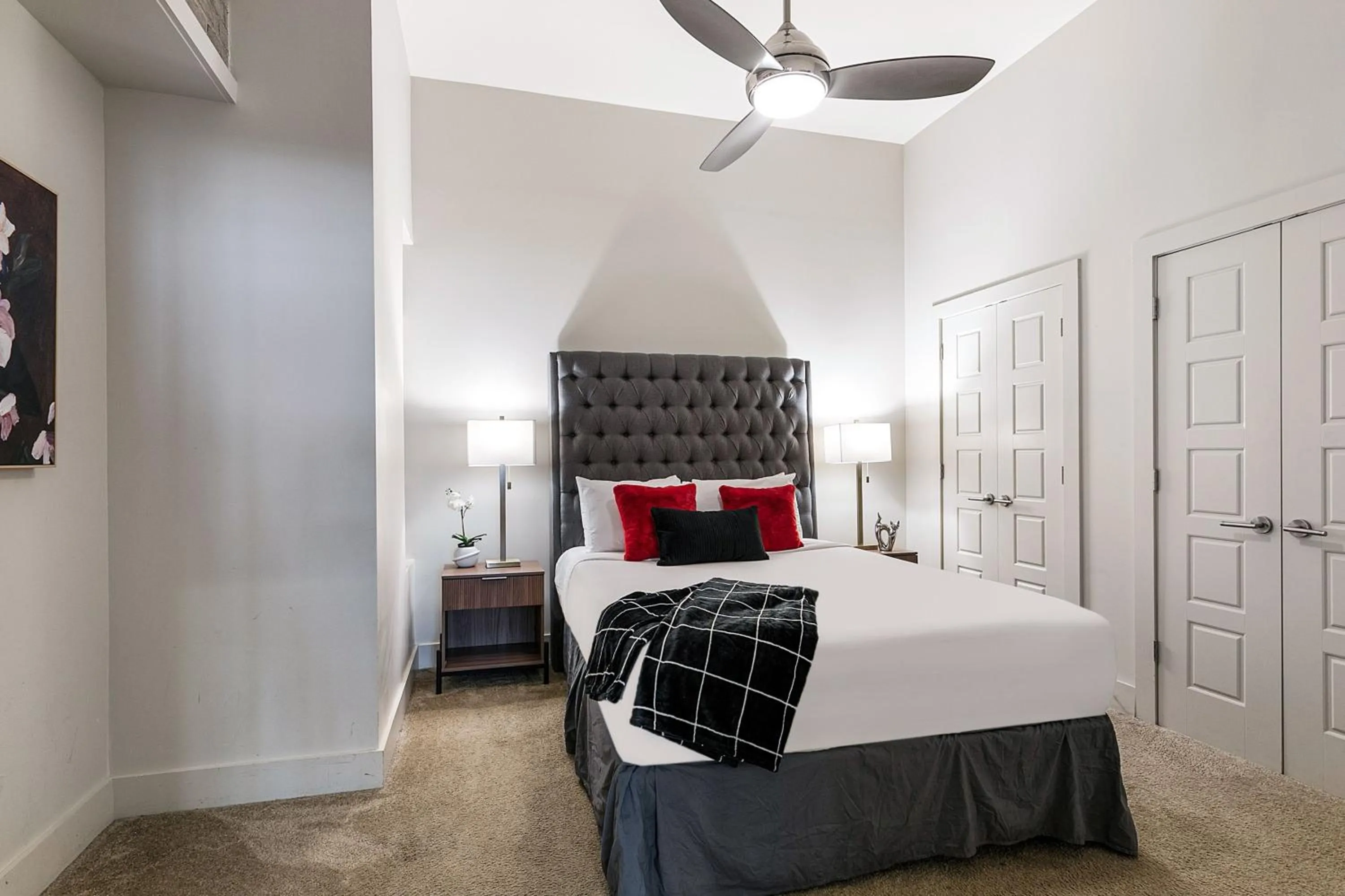 Bedroom, Bed in Modern & Fully Furnished Apartments in the Heart of the City