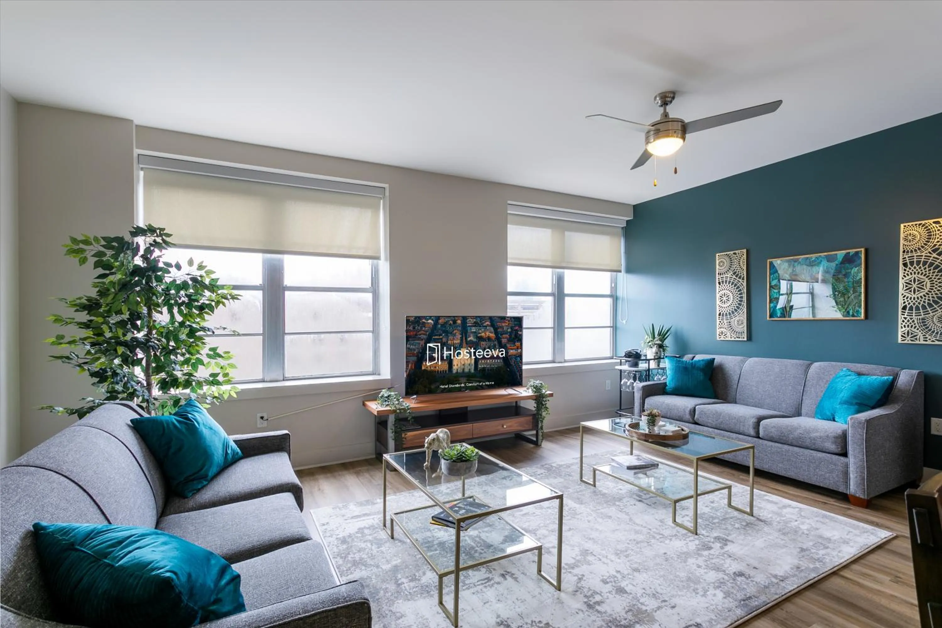 Living room in Modern & Fully Furnished Apartments in the Heart of the City