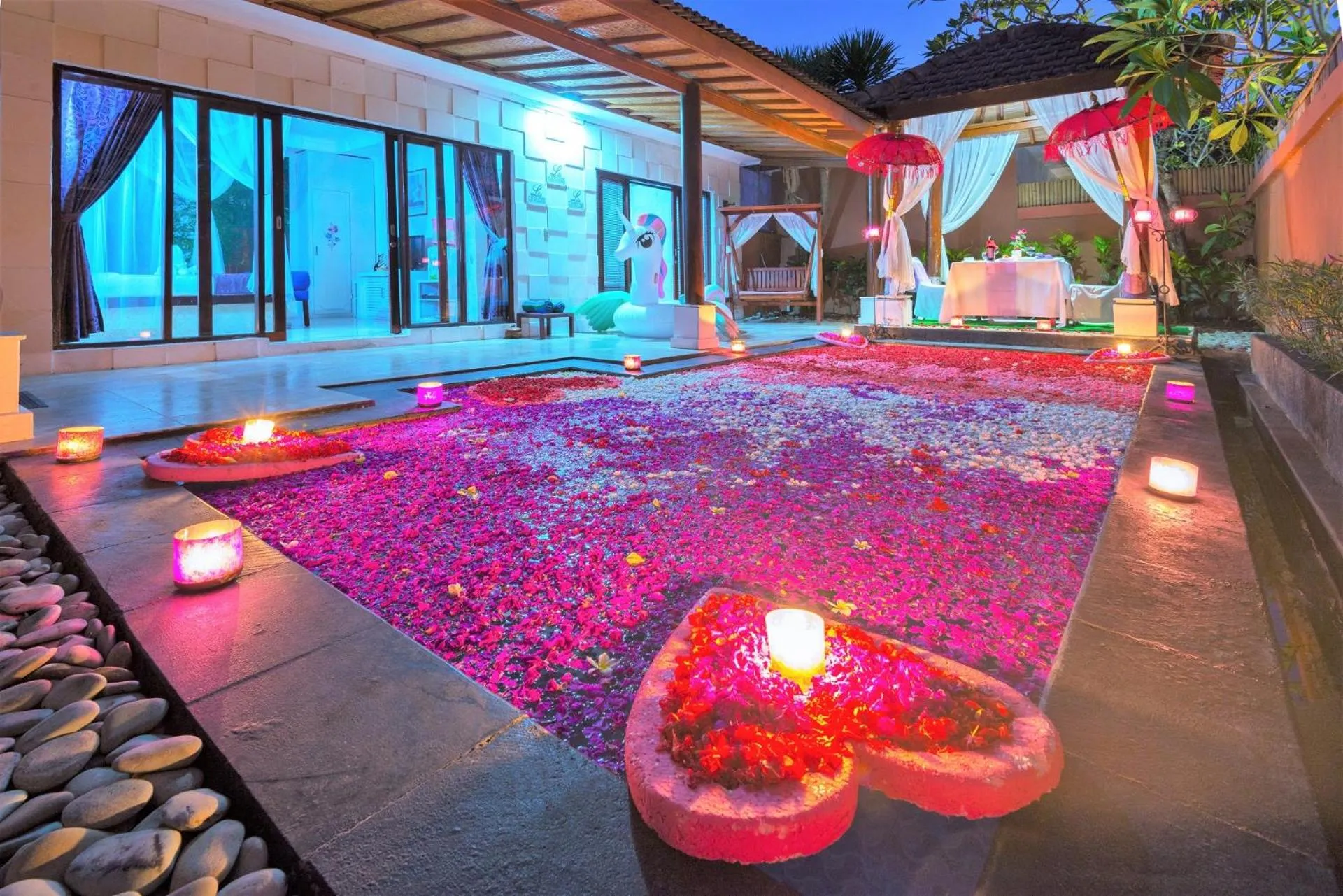 Swimming pool in Lavender Villa & Spa
