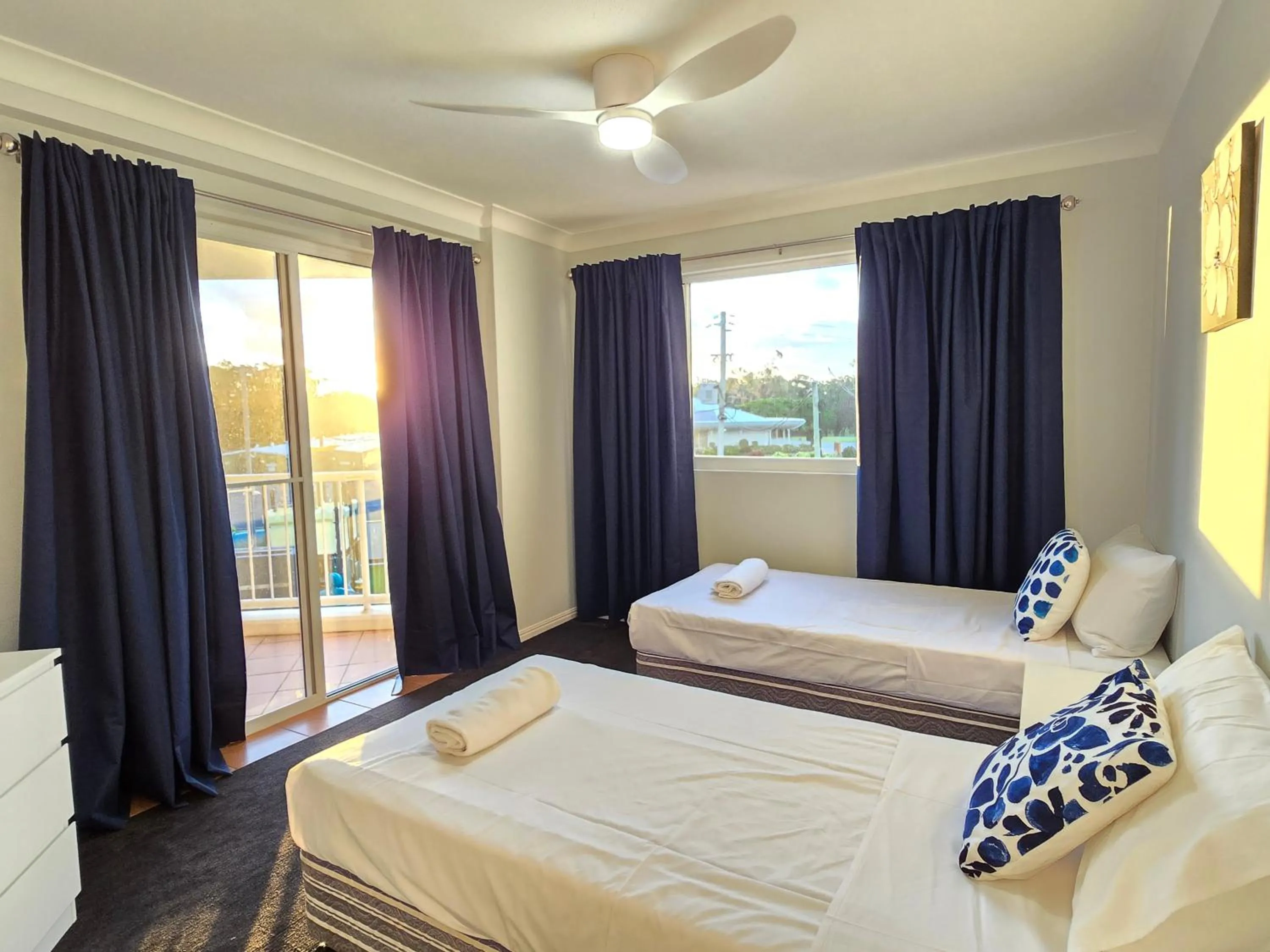 Bedroom, Bed in Fairways Golf & Beach Retreat Bribie Island