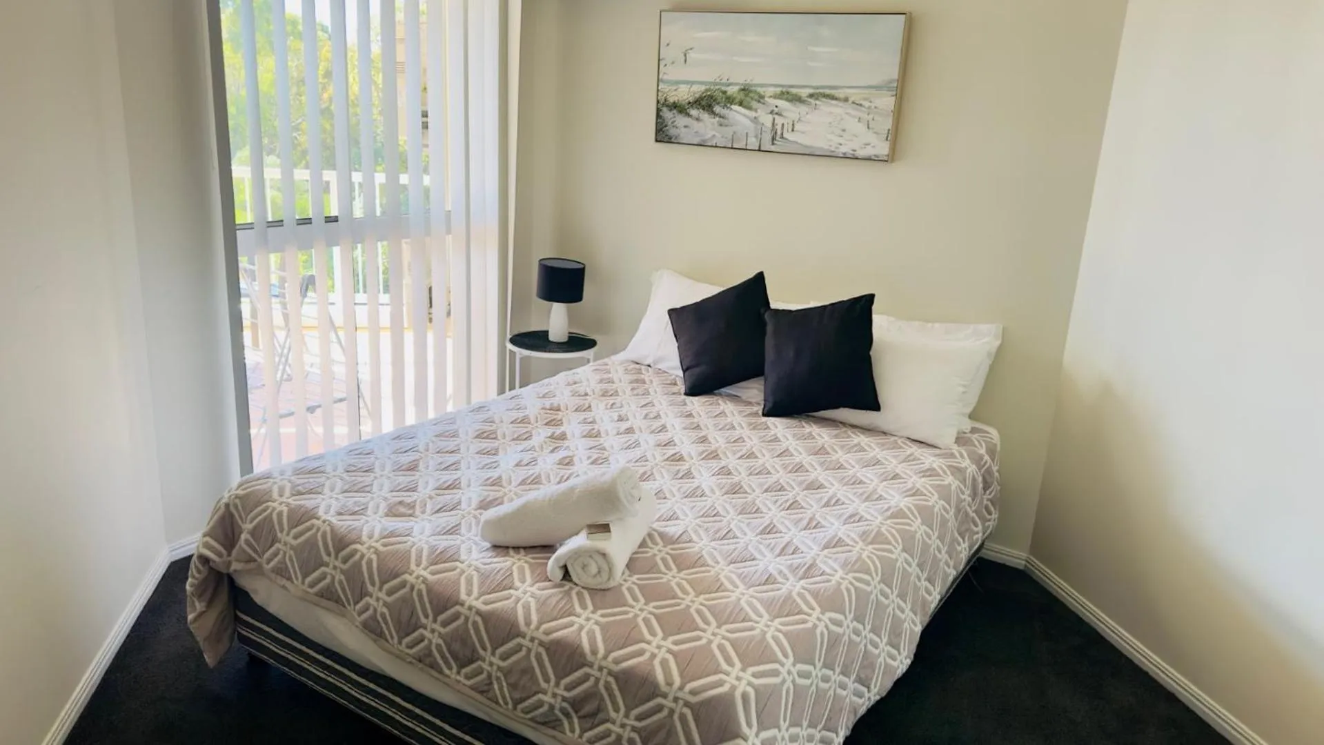 Bed in Fairways Golf & Beach Retreat Bribie Island