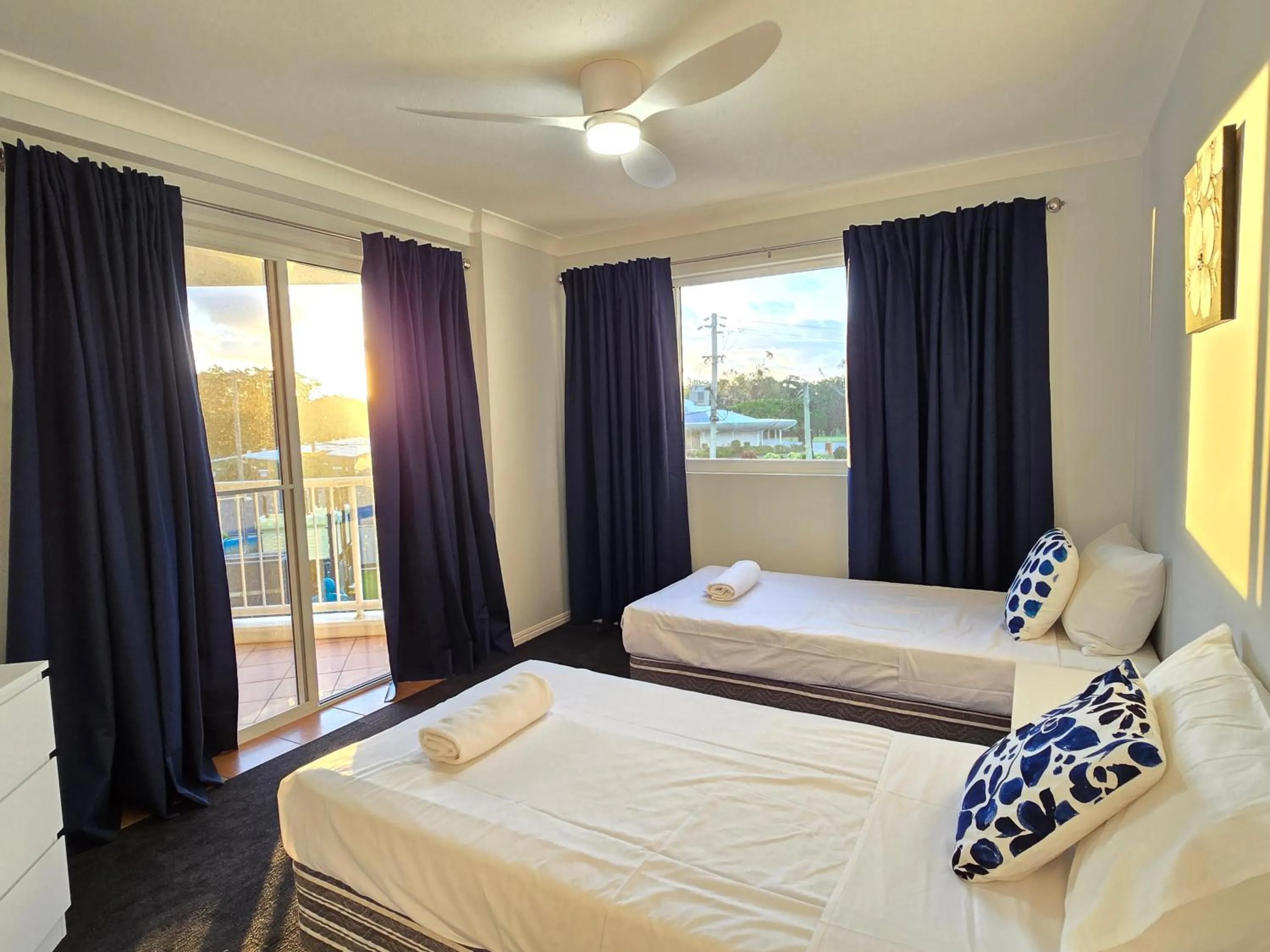 Bedroom, Bed in Fairways Golf & Beach Retreat Bribie Island