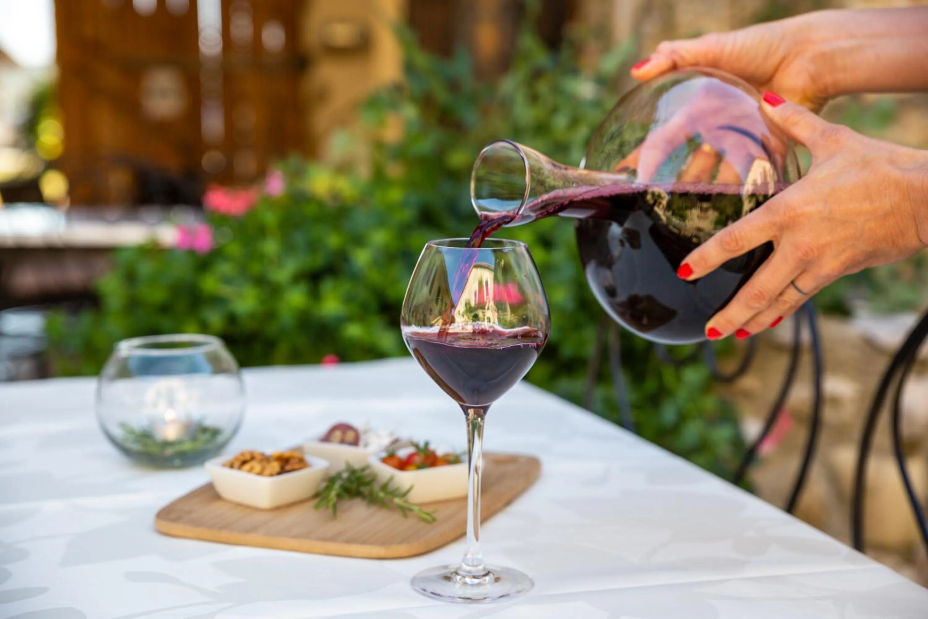 Food and drinks in Auberge La Plaine