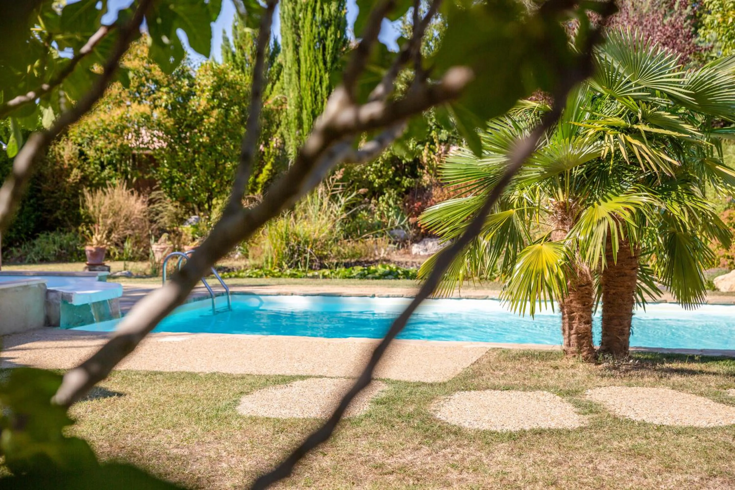Garden in Auberge La Plaine