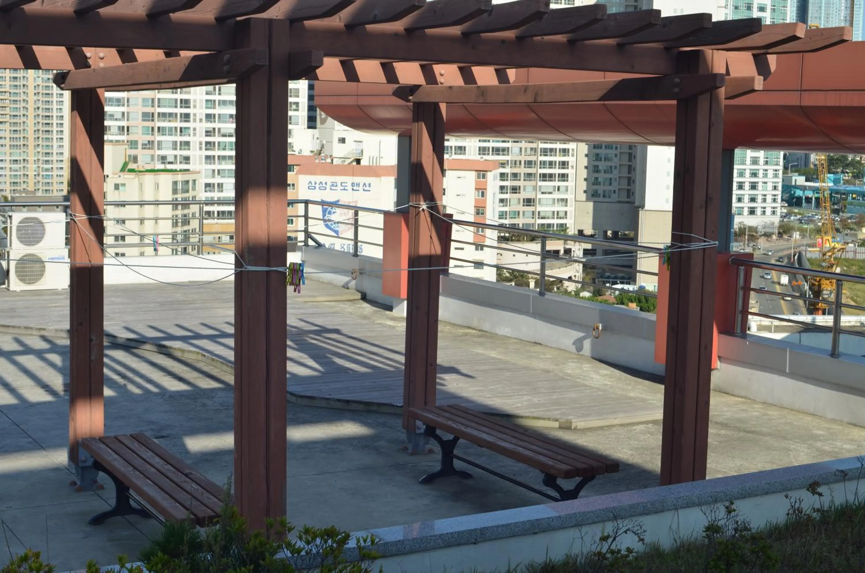 Balcony/Terrace in Busan Popcorn Hostel