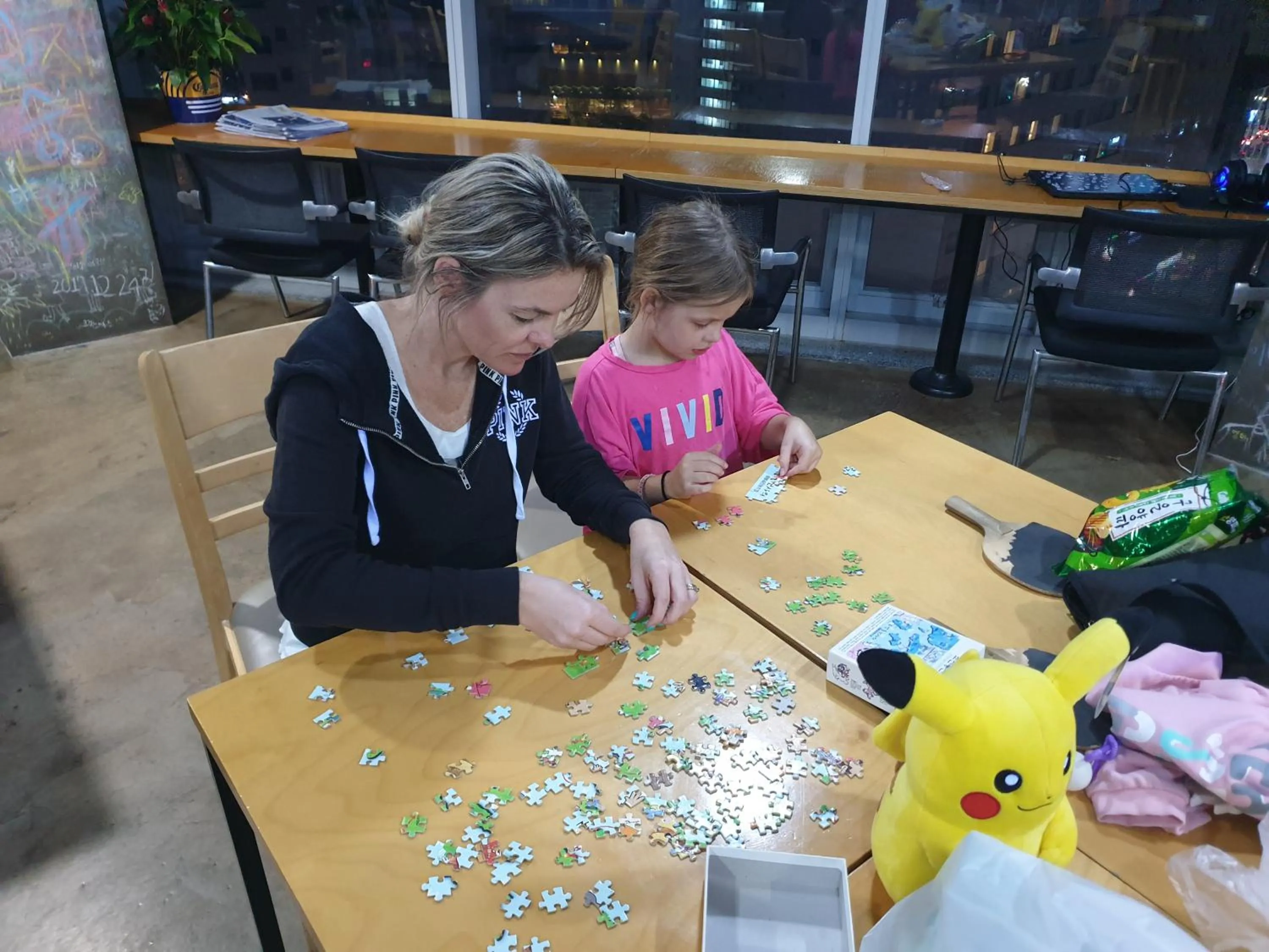 children in Busan Popcorn Hostel
