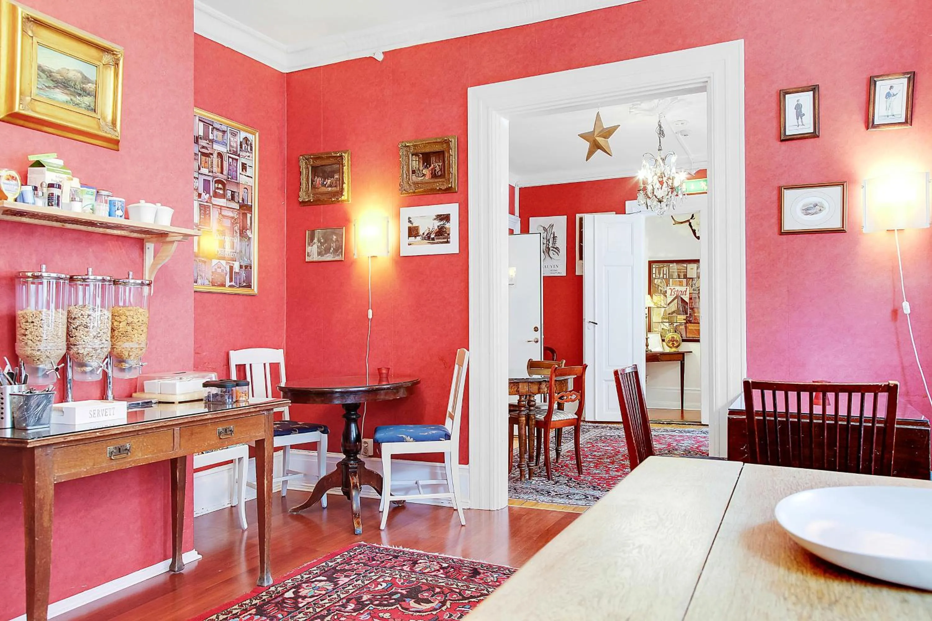 Dining area in Anno 1793 Sekelgården