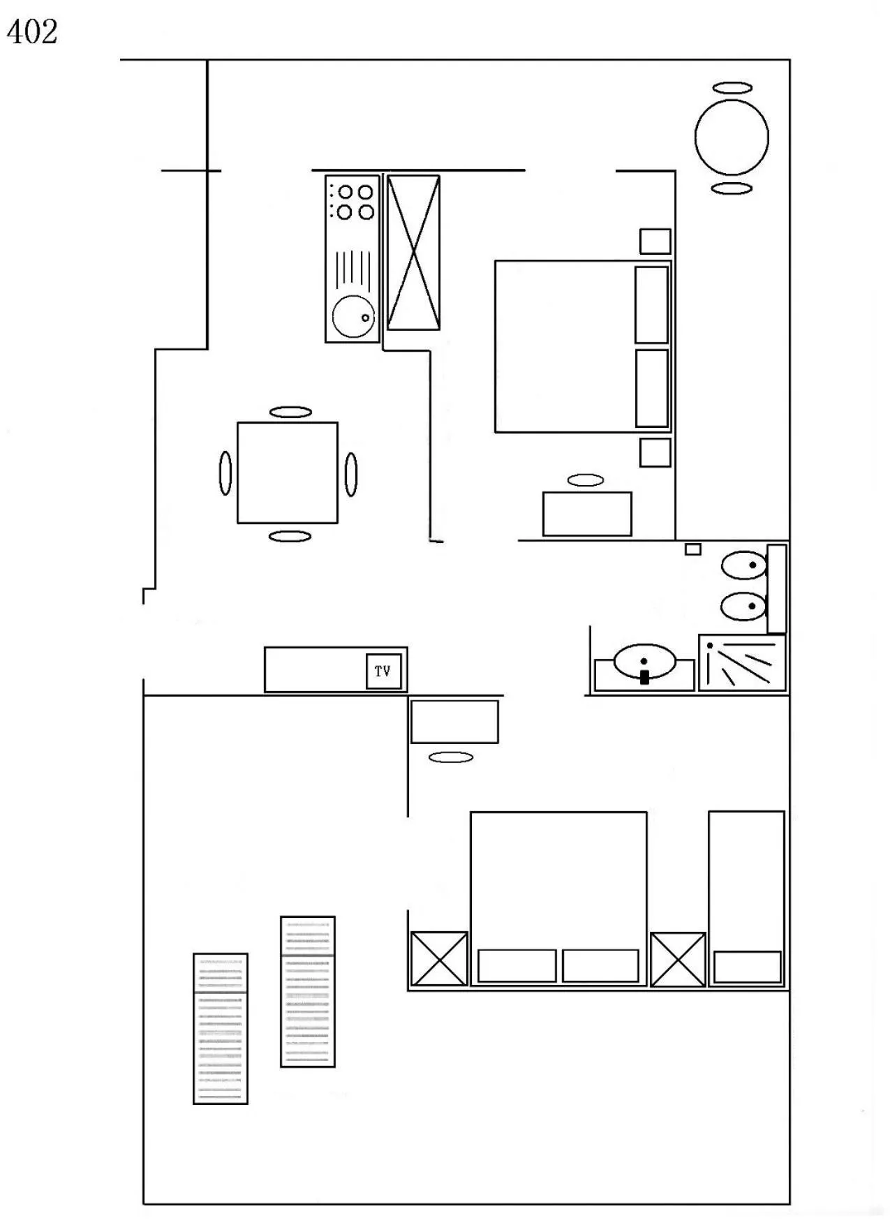 Floor plan in Residence Le Vele