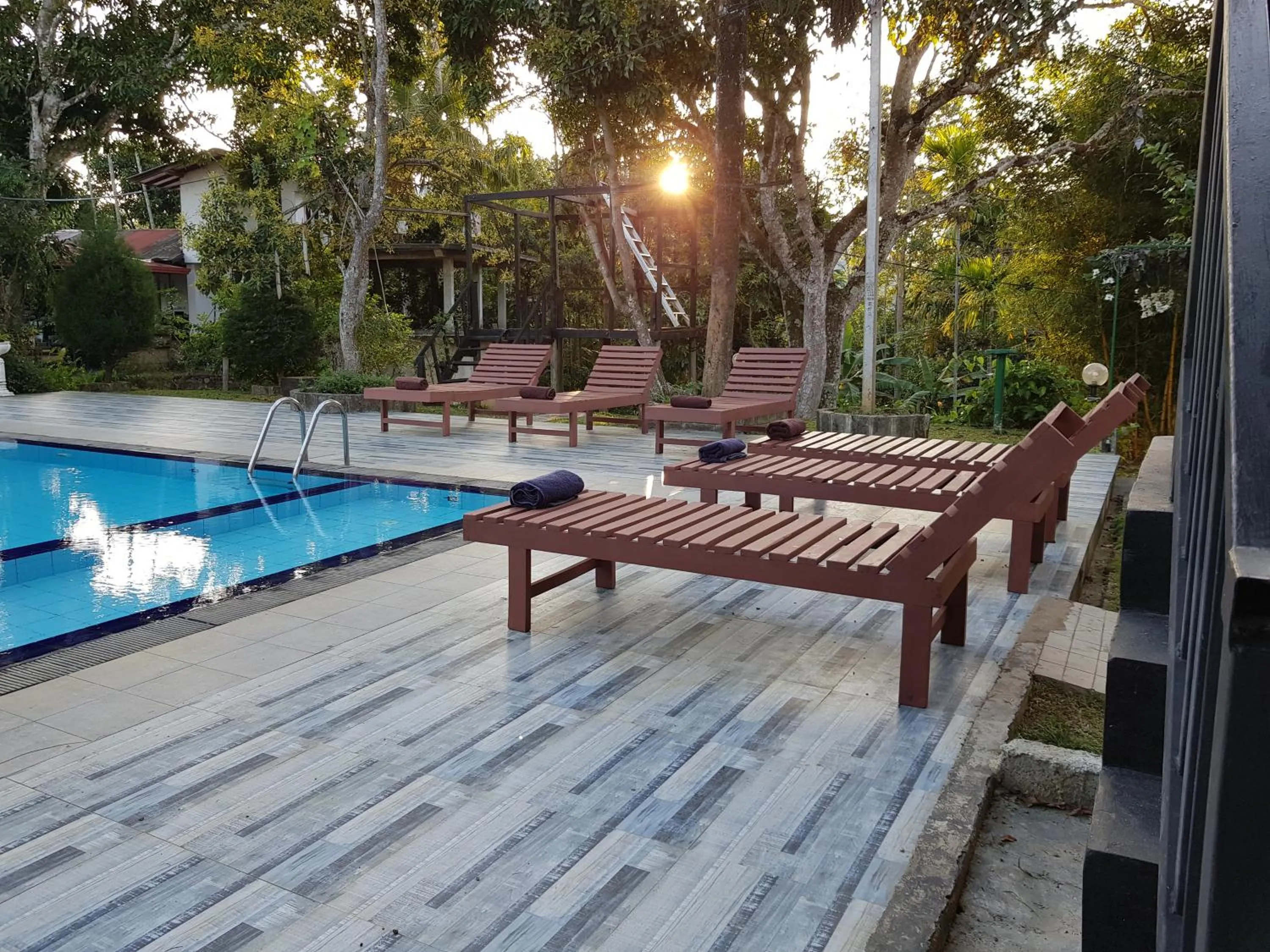 Pool view in Ella Forest Paradise Hotel