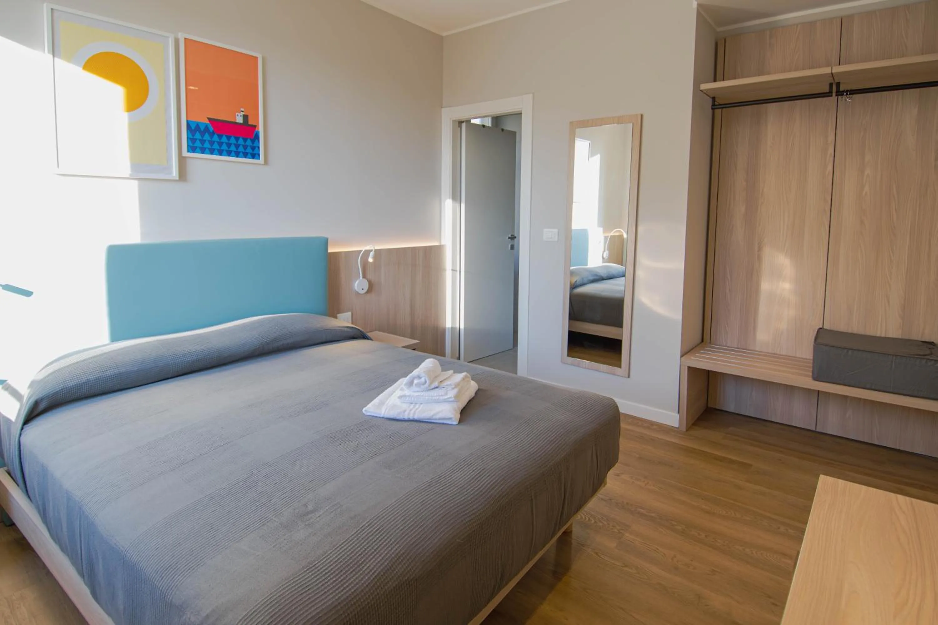 Bed in Hotel Tritone