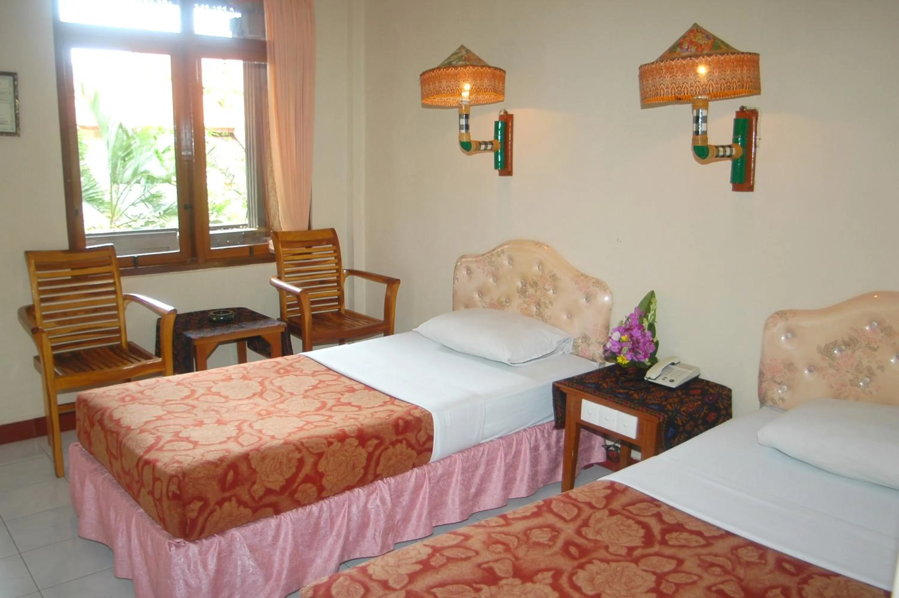 Bed in Hotel Sorga Cottages