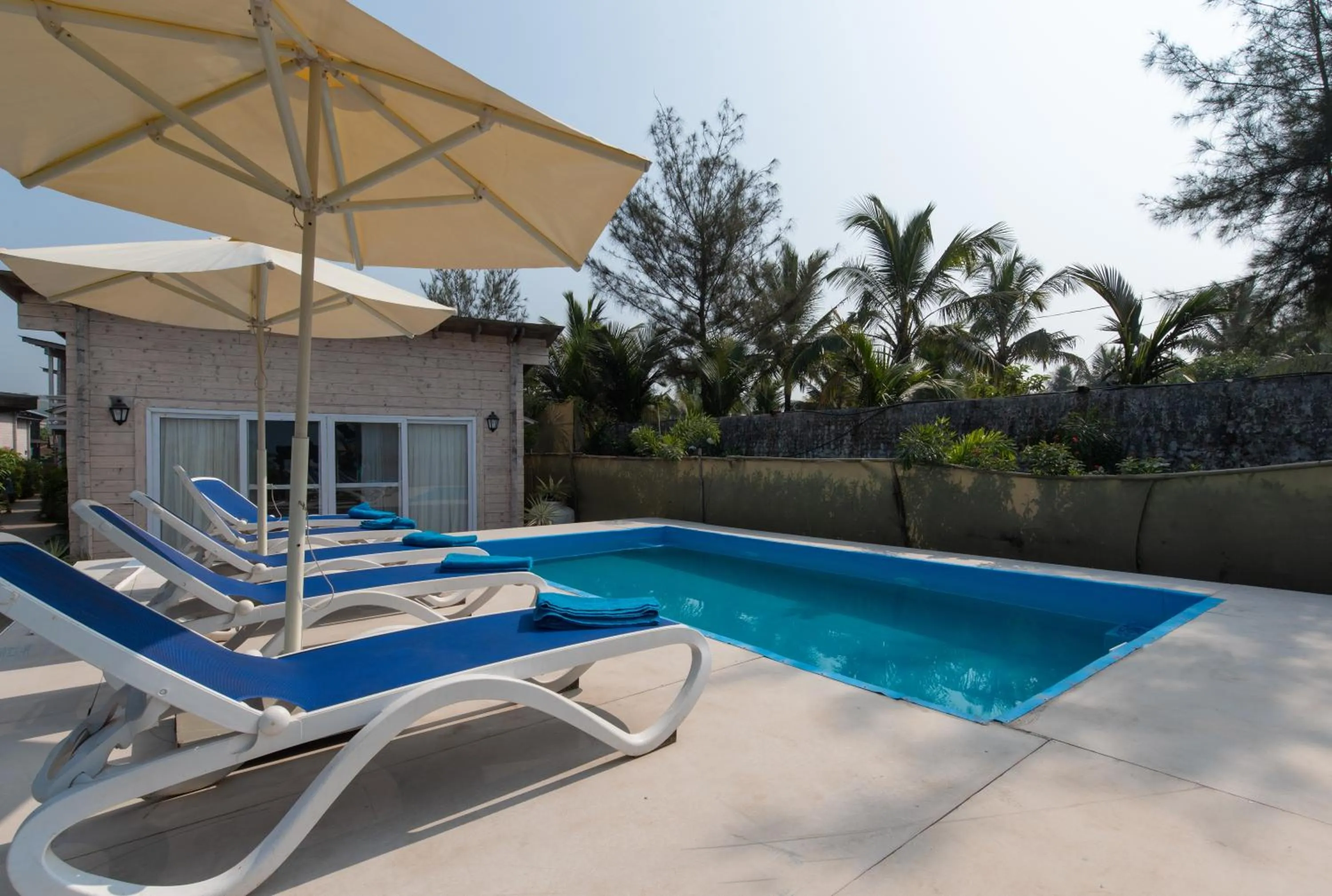 Pool view in Living Room Beach Resort