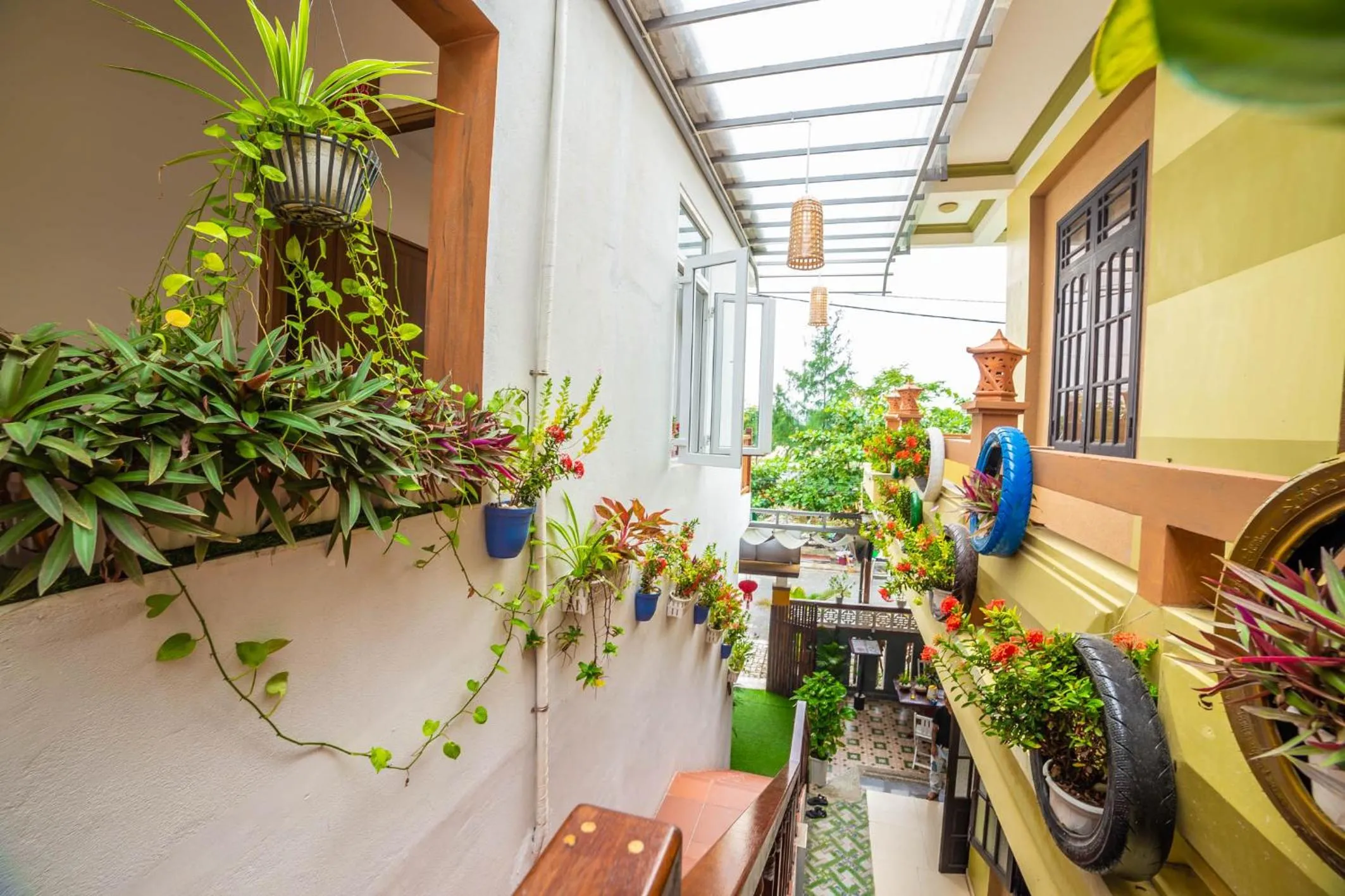 Garden in An Bang beach White Sand Sea Villa